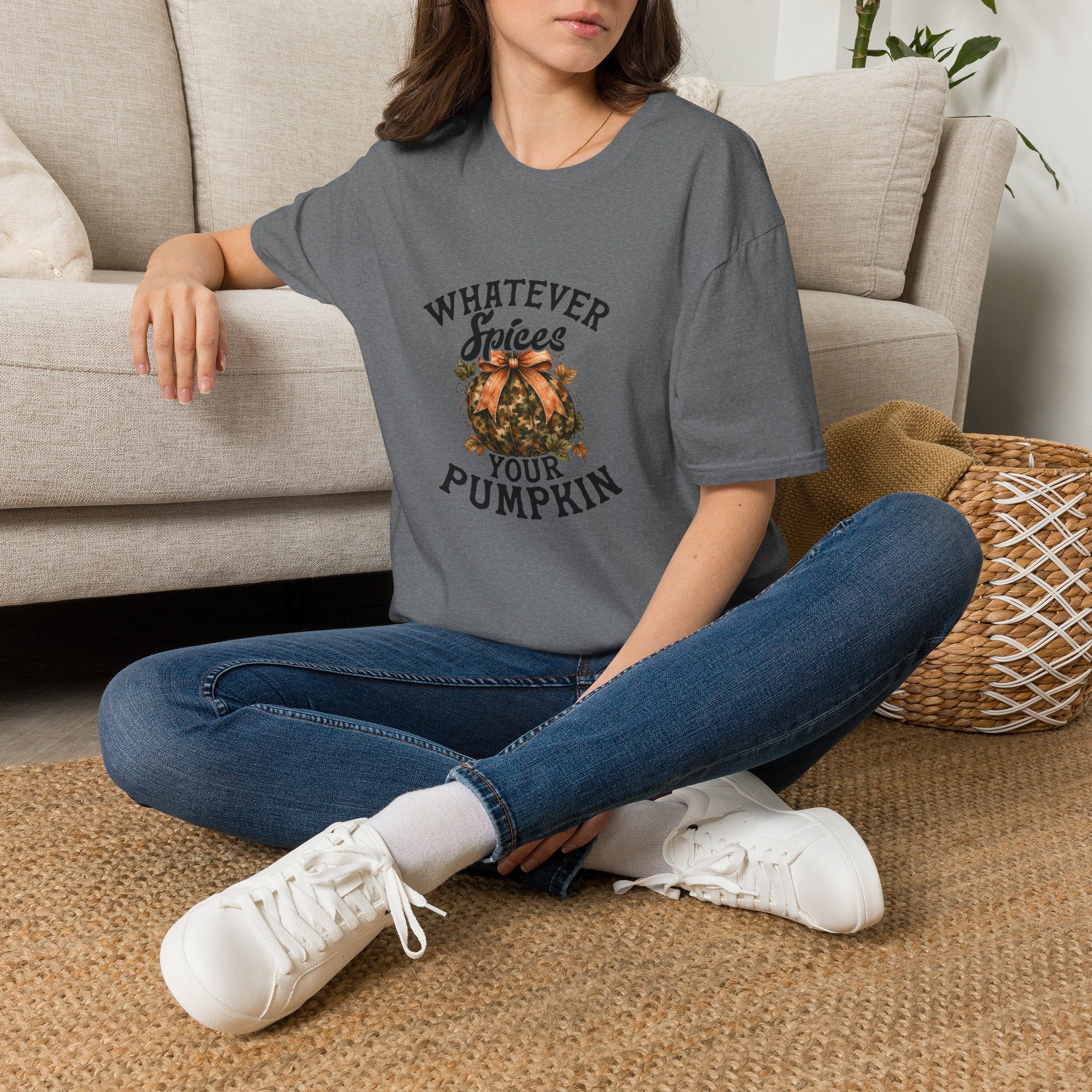 Whatever Spices Your Pumpkin T-Shirt — Funny Fall Gift for Women Pumpkin Spice Tee