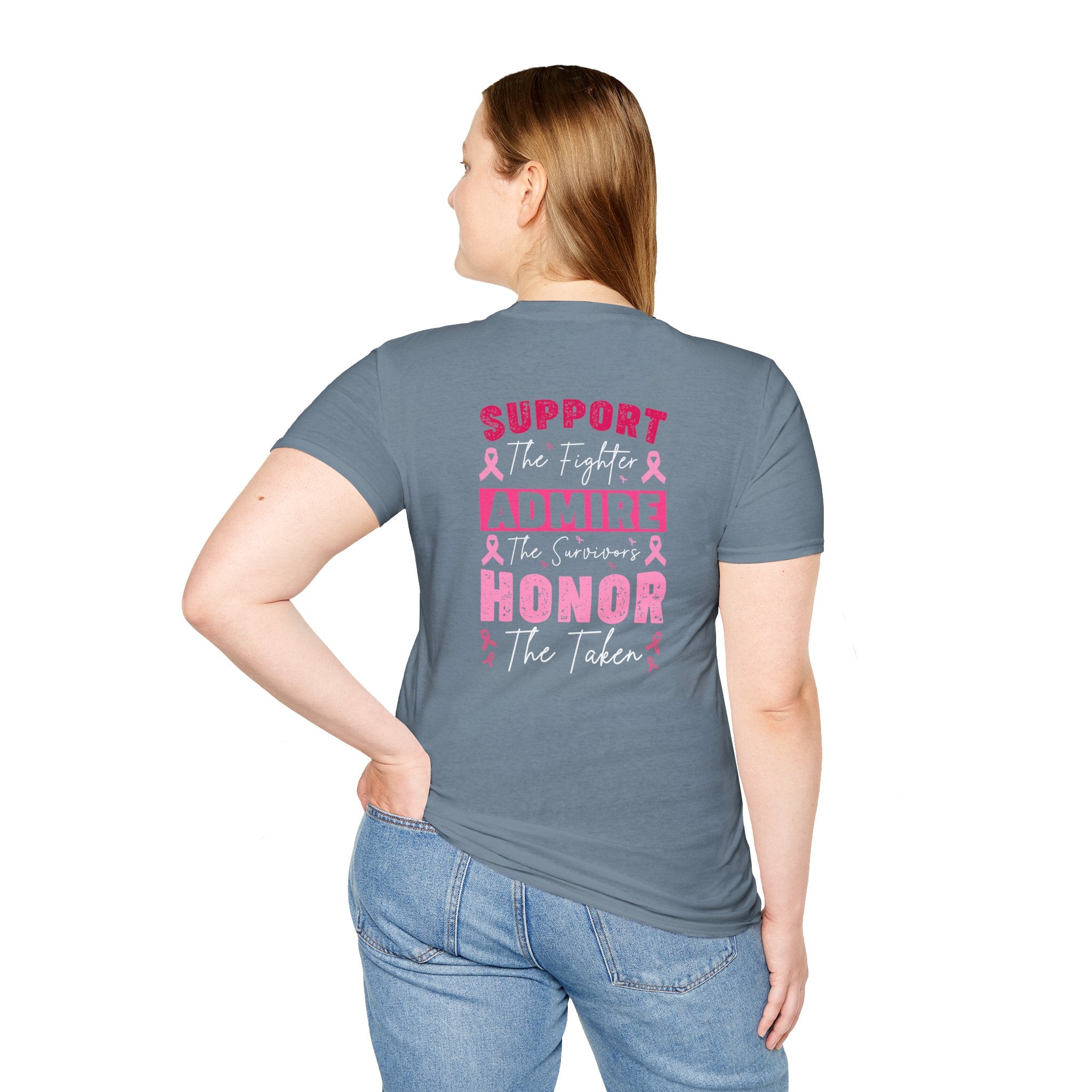Breast Cancer Awareness Ribbon T-Shirt — Pink Ribbon Support Tee