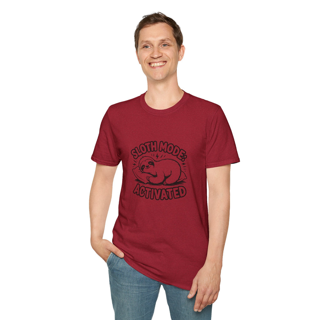 Sloth Mode Activated T-Shirt — Funny Lazy Gift for Her Cute Animal Graphic Tee