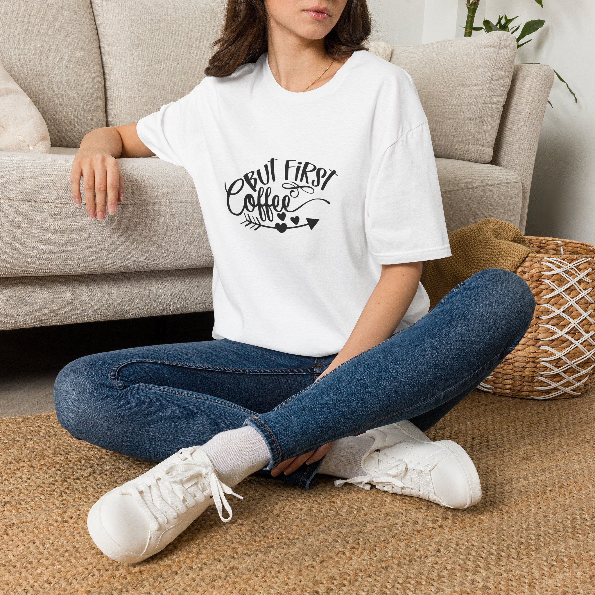 But First Coffee T-Shirt — Funny Gift for Coffee Lovers Women's Graphic Tee