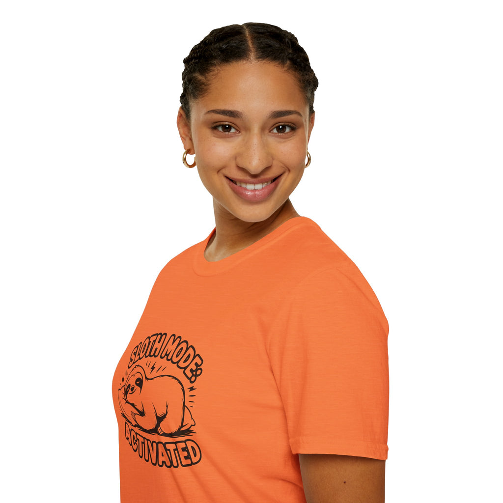 Sloth Mode Activated T-Shirt — Funny Lazy Gift for Her Cute Animal Graphic Tee