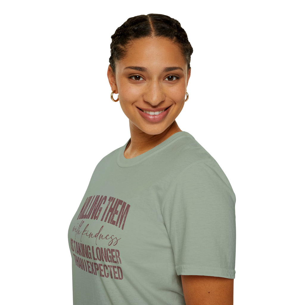 Killing Them With Kindness T-Shirt — Funny Motivational Gift for Women Vintage Tee