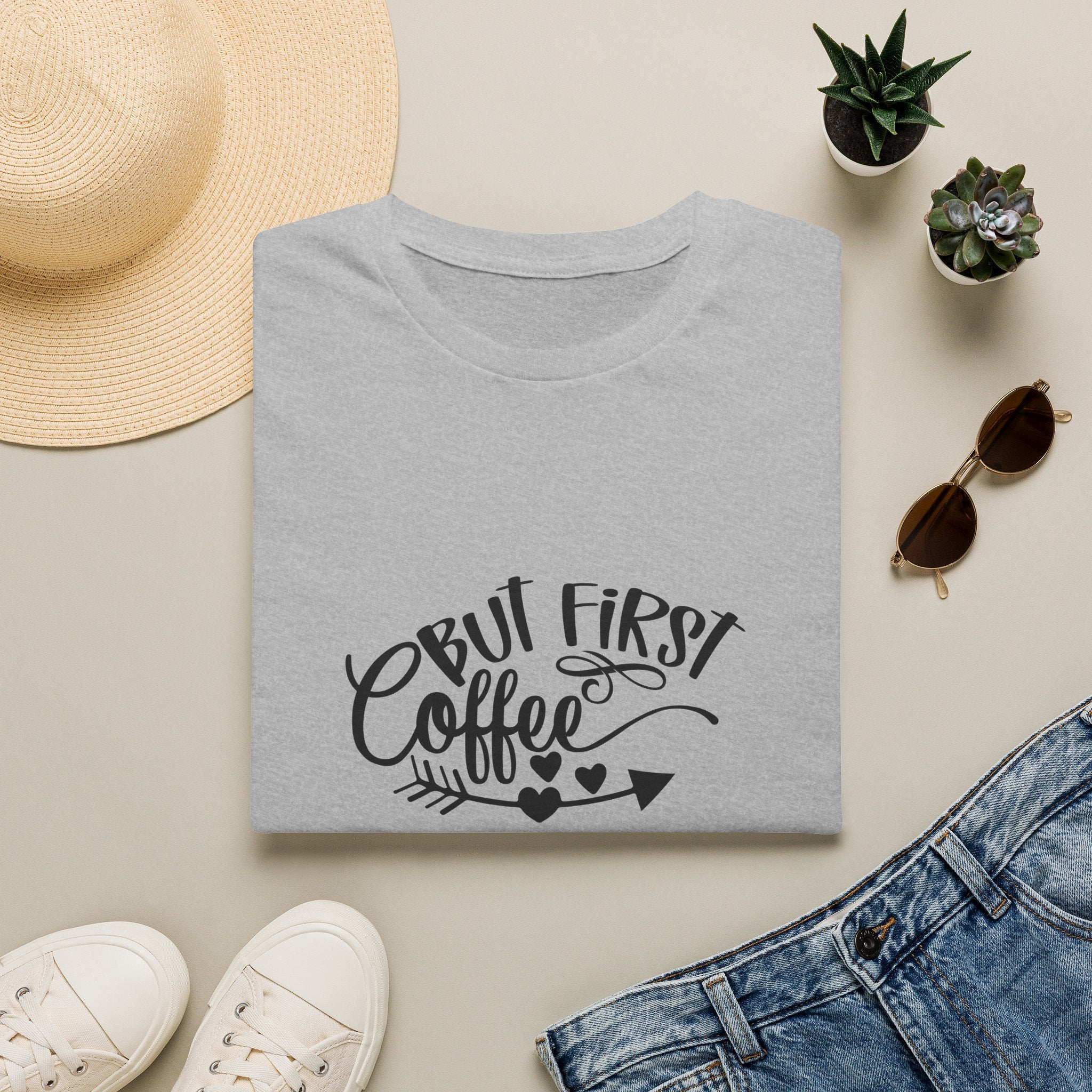 But First Coffee T-Shirt — Funny Gift for Coffee Lovers Women's Graphic Tee