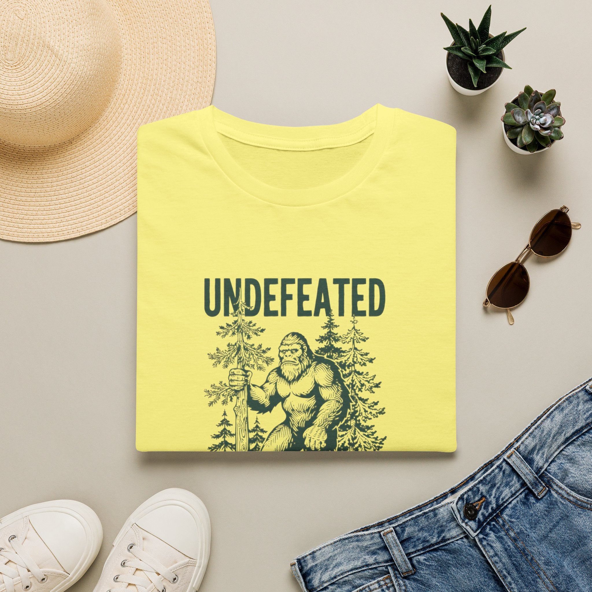 Undefeated Bigfoot T-Shirt — 'Hide and Seek Champion' Graphic Tee