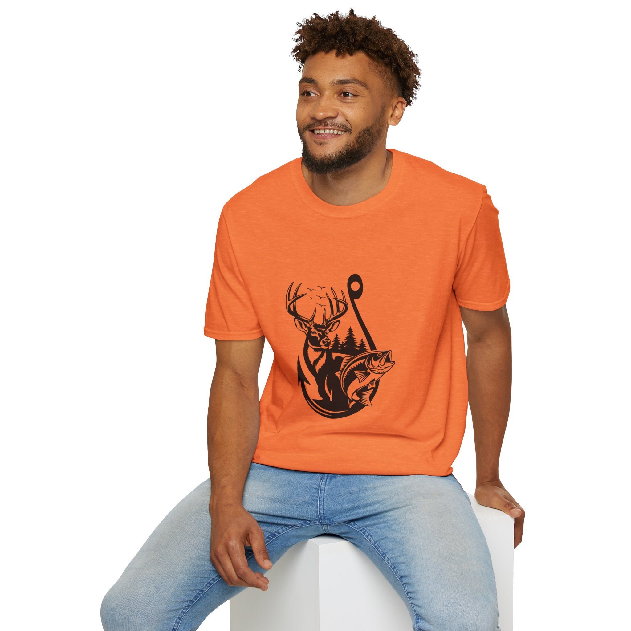 Hunt Fish & Forest Adventure T-Shirt — Outdoor Gift for Hunters & Fishermen