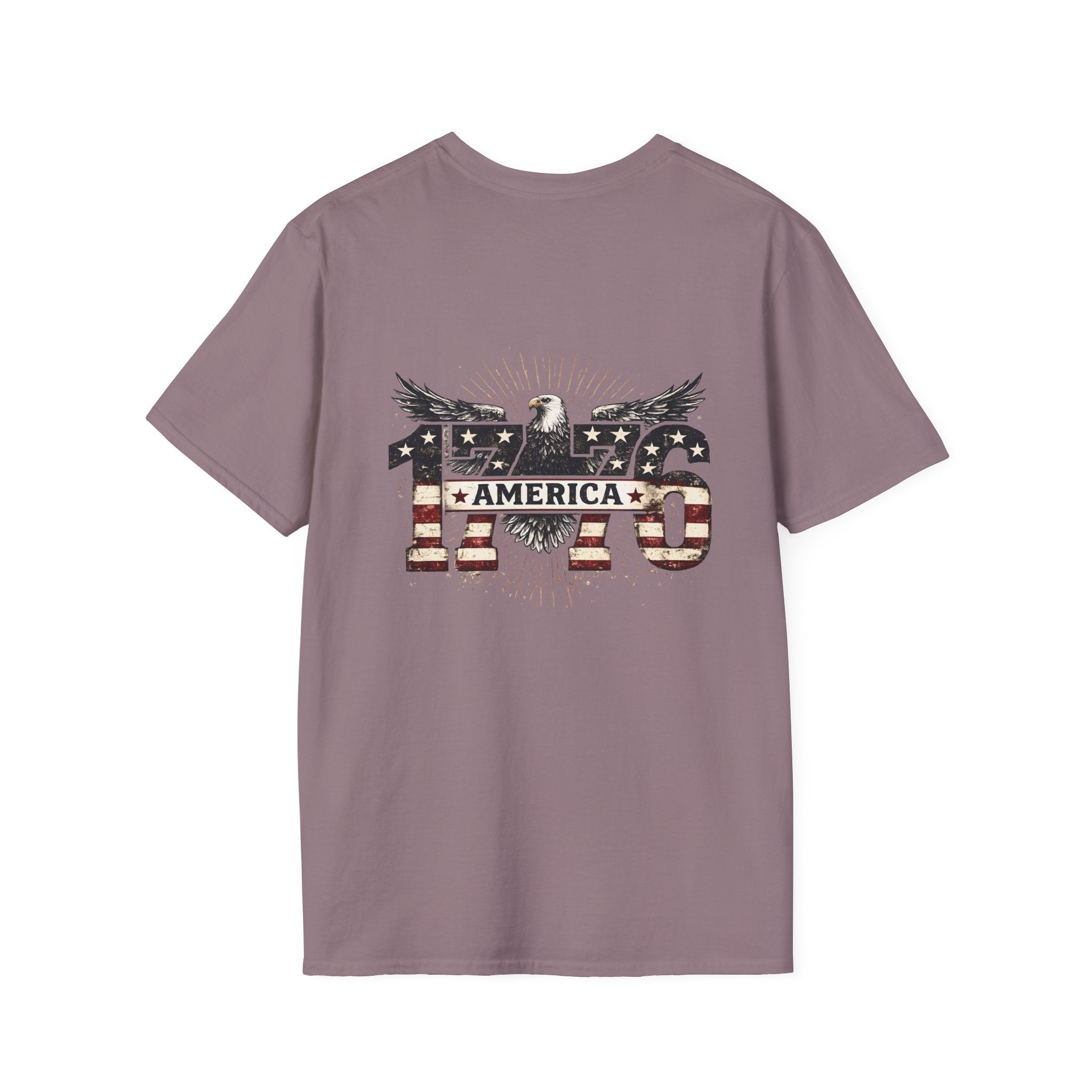 1776 American Flag Eagle T-Shirt — Vintage Patriotic Gift for Him Fourth of July Tee