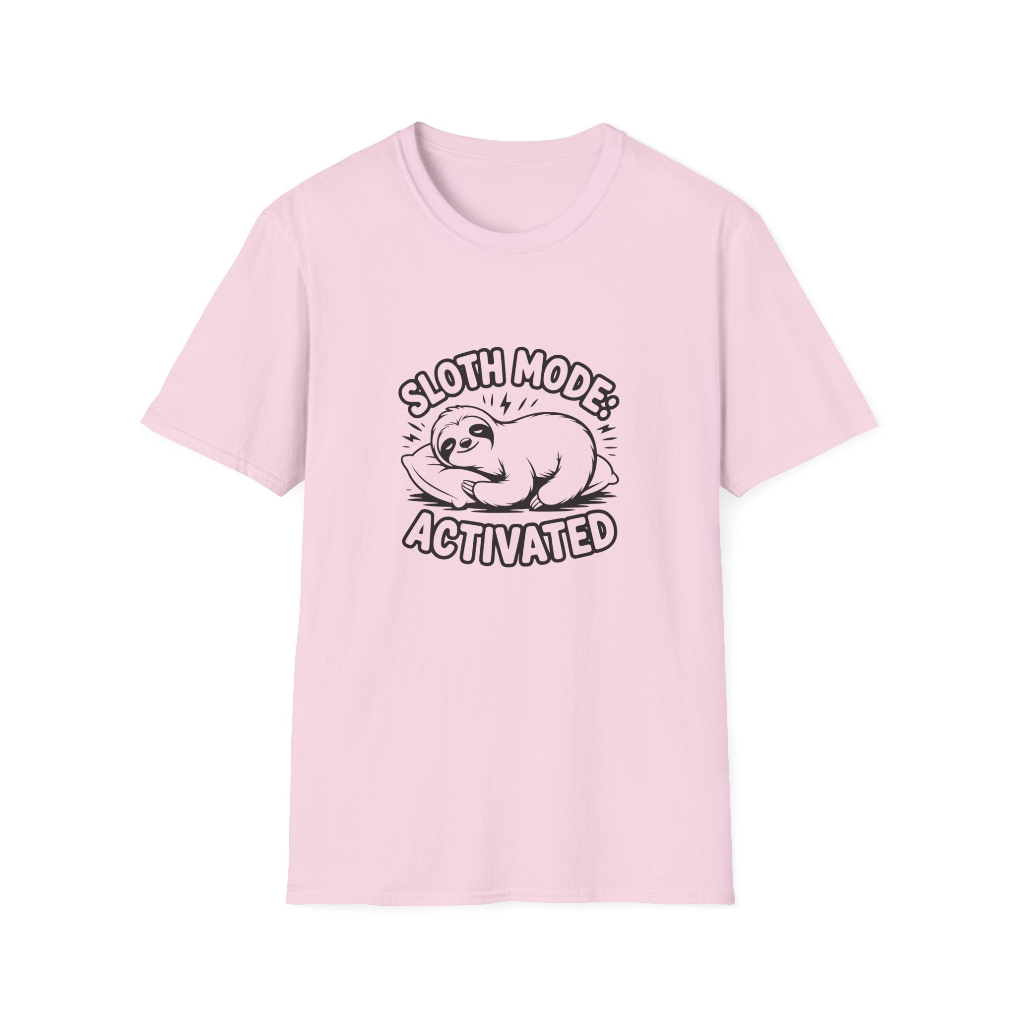 Sloth Mode Activated T-Shirt — Funny Lazy Gift for Her Cute Animal Graphic Tee