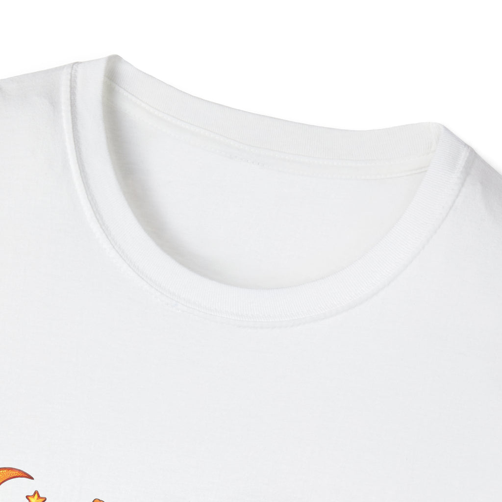 Cute Halloween Cow T-Shirt — Funny Gift for Her Candy Pumpkins & Kitty Costume Tee