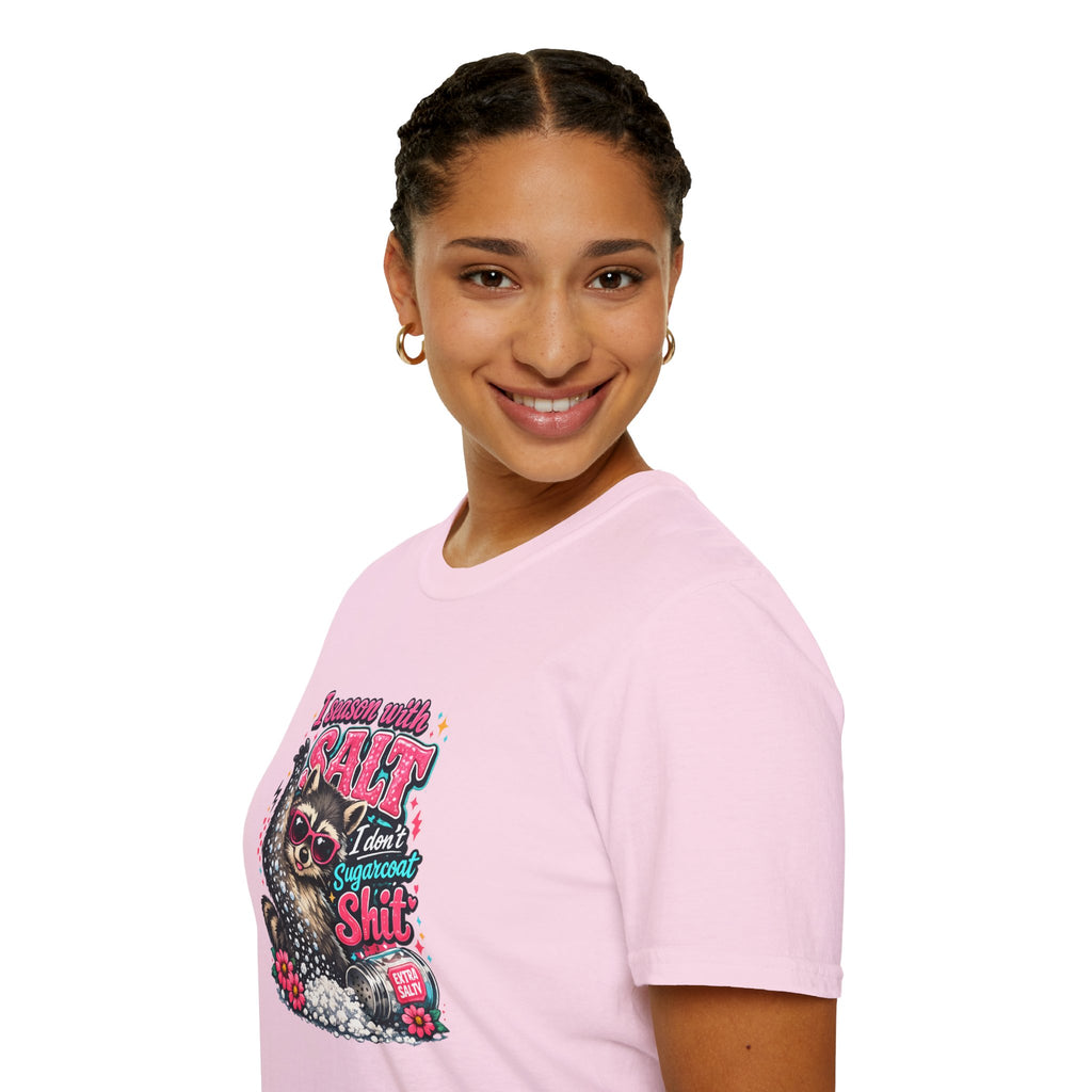I Season With Salt I Don't Sugarcoat T-Shirt — Funny Sarcastic Gift for Women