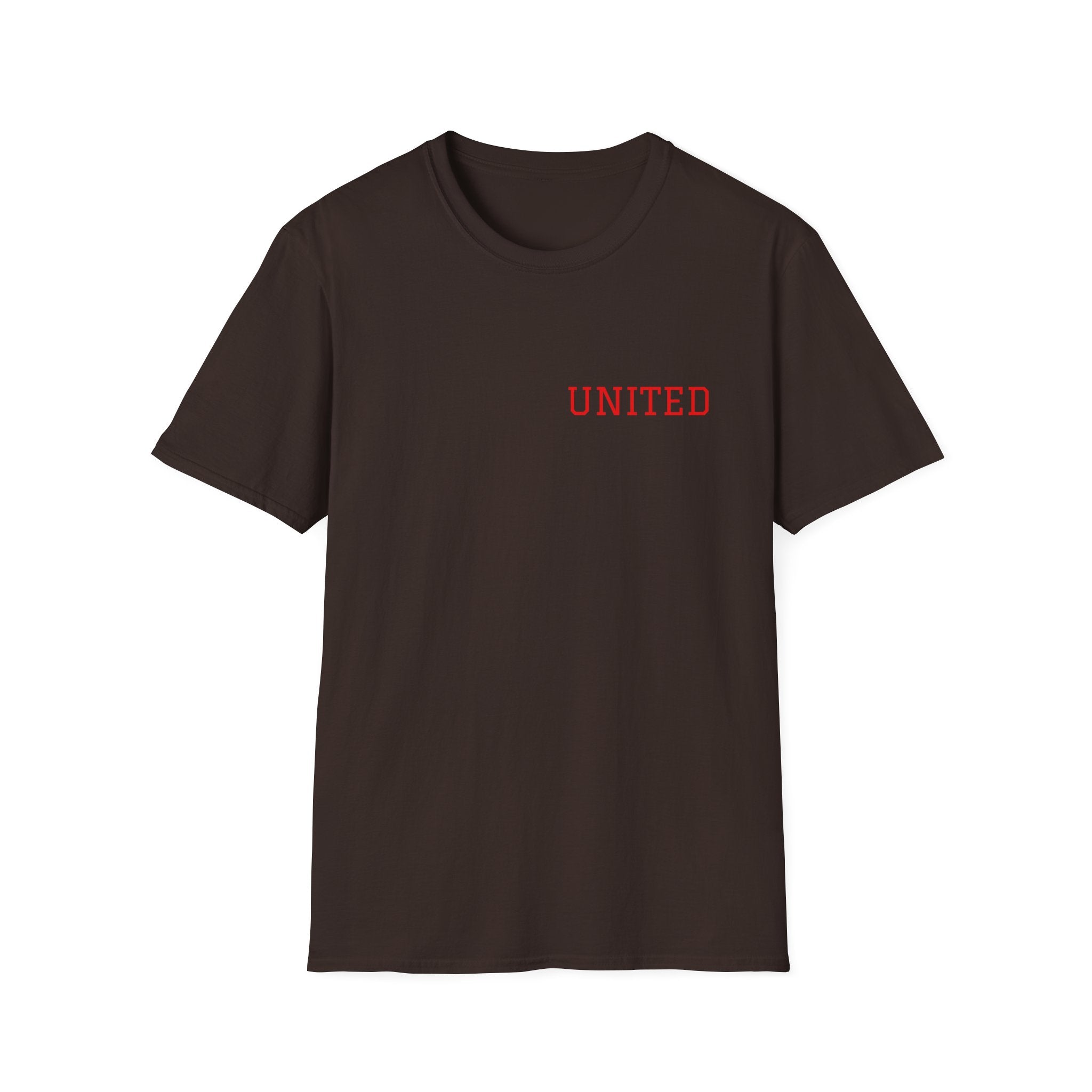 United American Flag T-Shirt — Patriotic Gift for Him Red Chest Graphic Tee