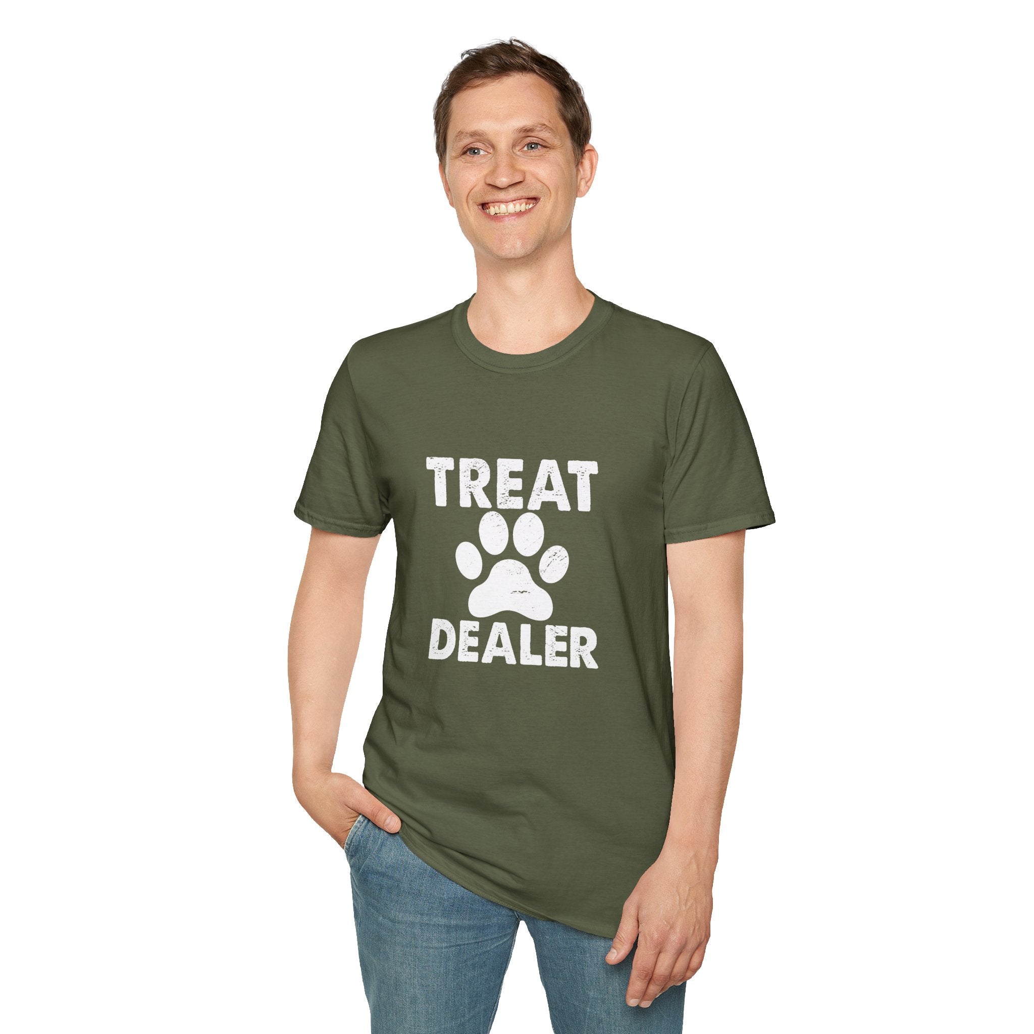 Treat Dealer T-Shirt — Funny Dog Paw Pet Lover Tee