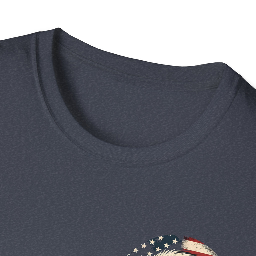 Patriotic Bald Eagle T-Shirt — American Flag Gift for Him Fourth of July Graphic Tee