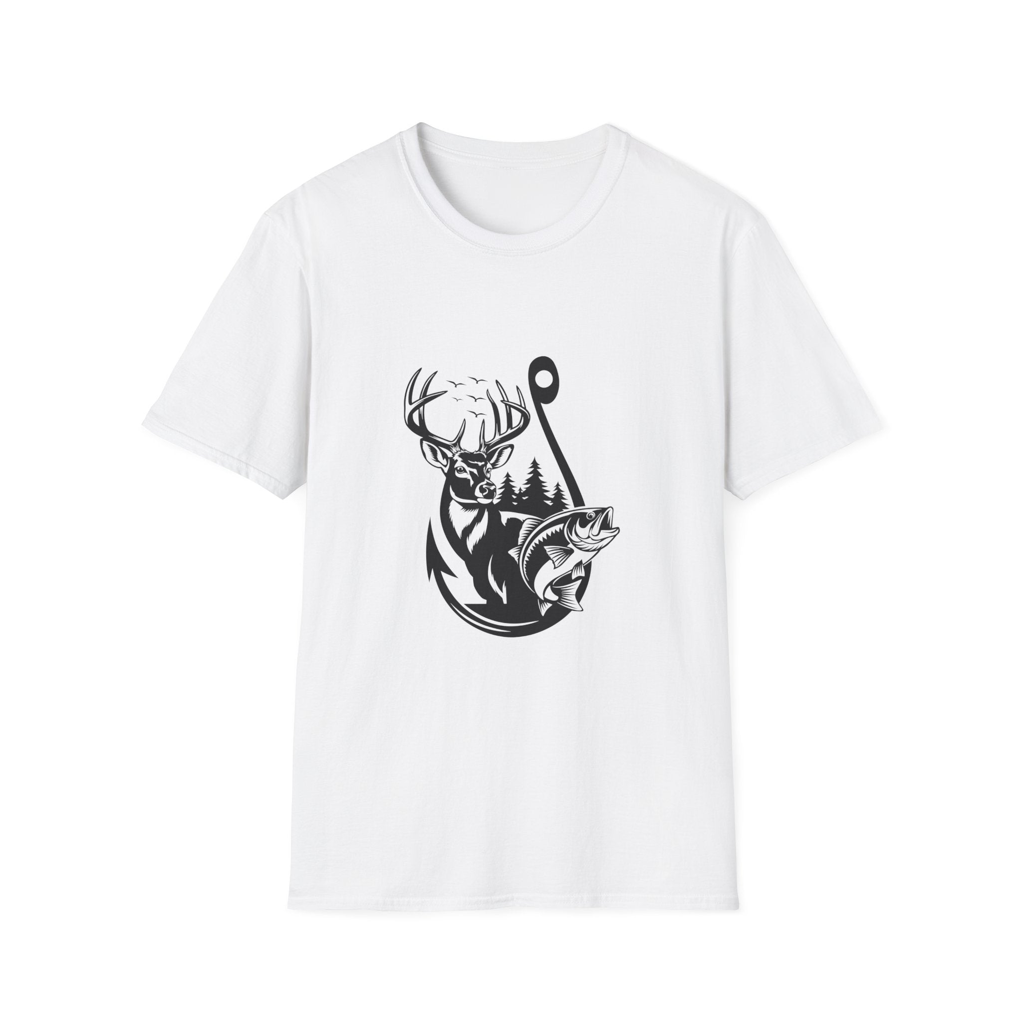 Hunt Fish & Forest Adventure T-Shirt — Outdoor Gift for Hunters & Fishermen