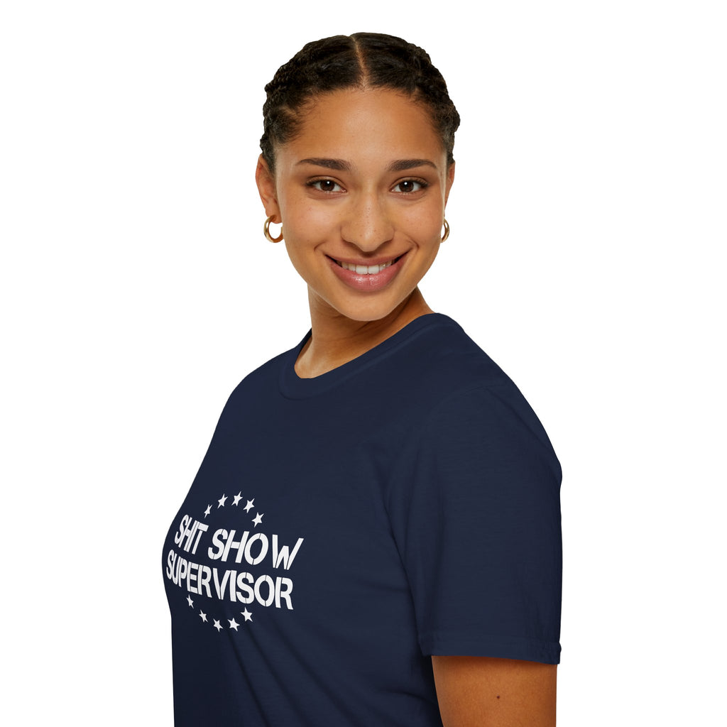Shit Show Supervisor T-Shirt — Funny Sarcastic Gift for Her Work Humor Graphic Tee