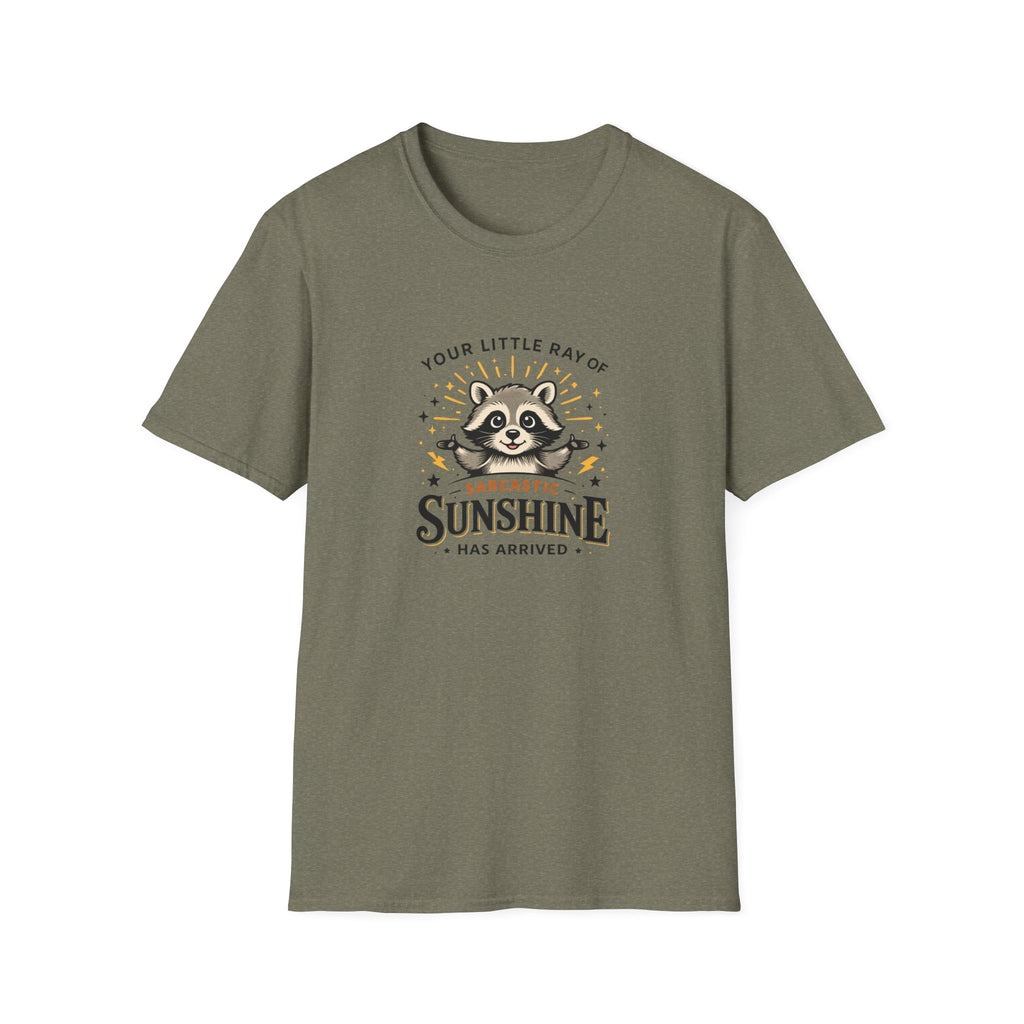 Your Little Ray of Sarcastic Sunshine Raccoon T-Shirt — Funny Gift for Her