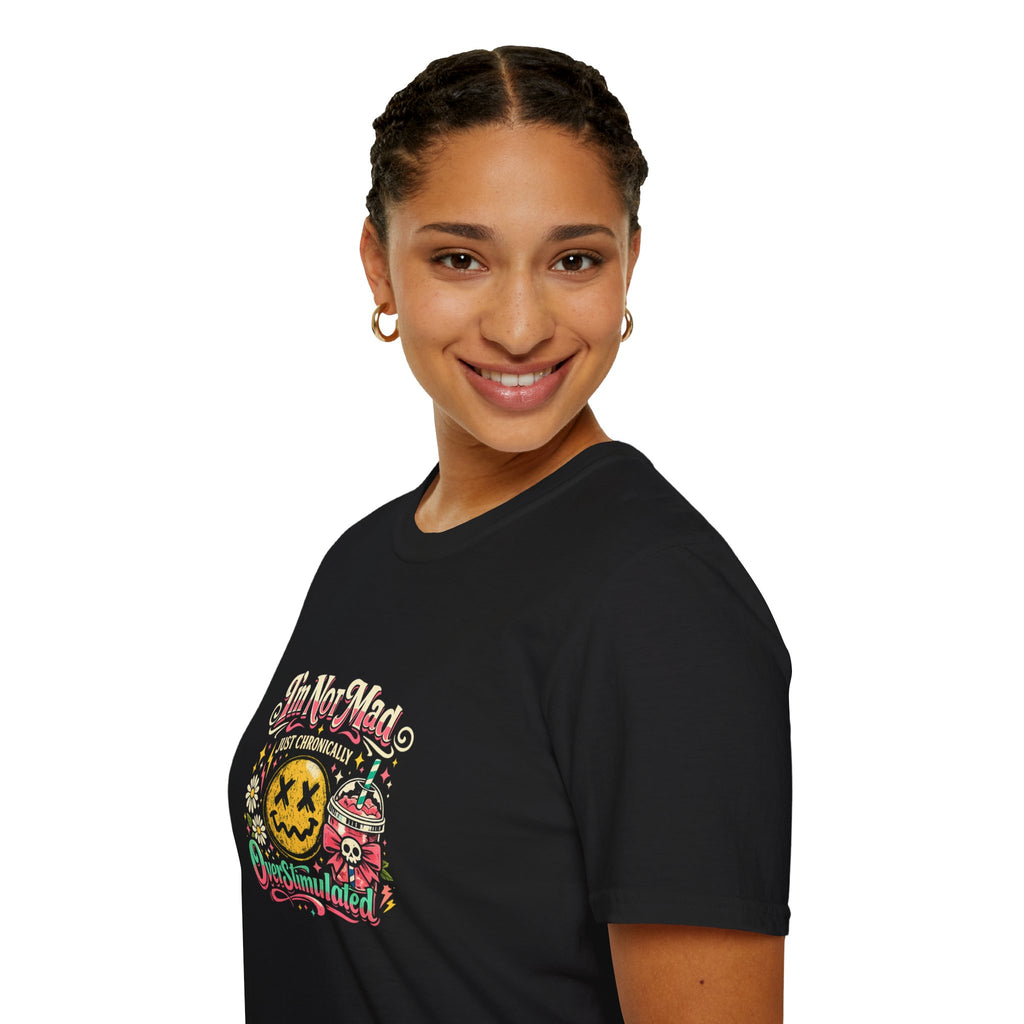 I'm Not Mad Kawaii Bubble Tea T-Shirt — Cute Funny Gift for Her Graphic Tee