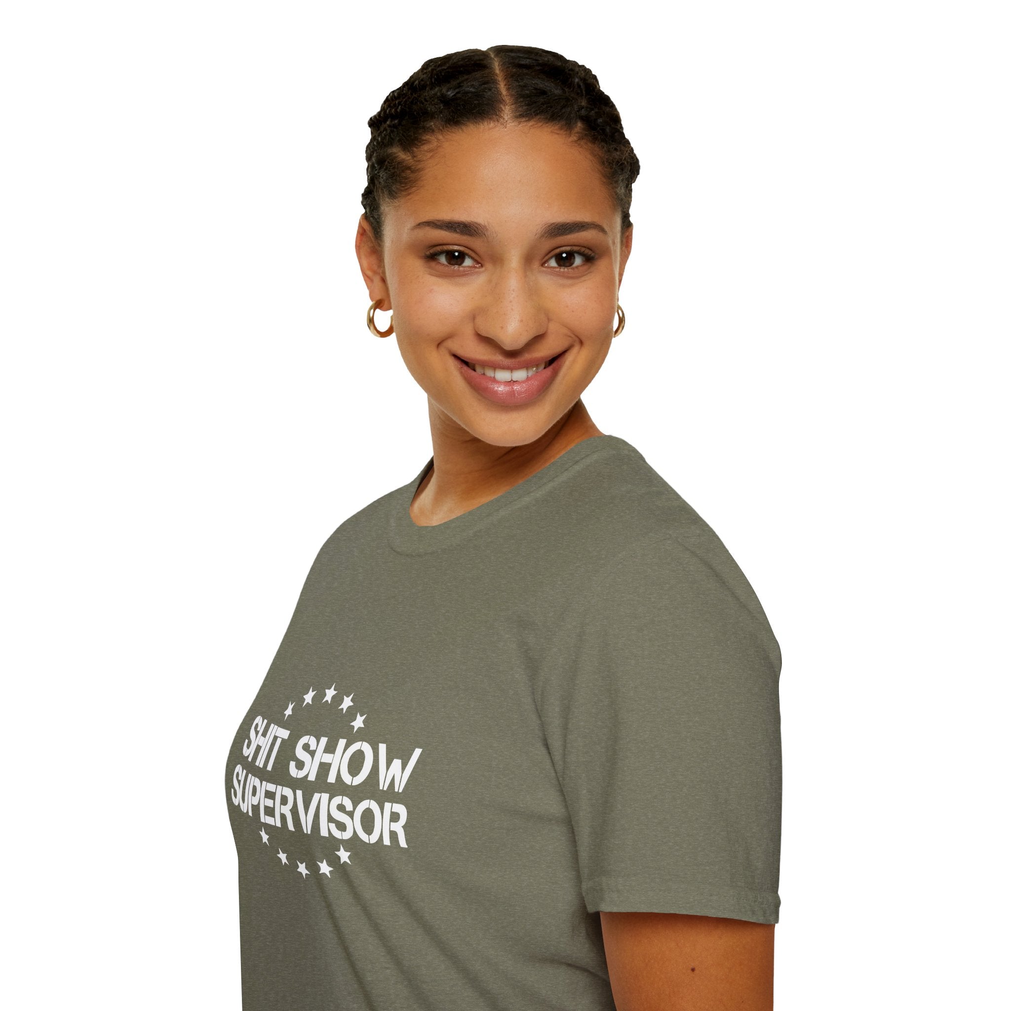 Shit Show Supervisor T-Shirt — Funny Sarcastic Gift for Her Work Humor Graphic Tee
