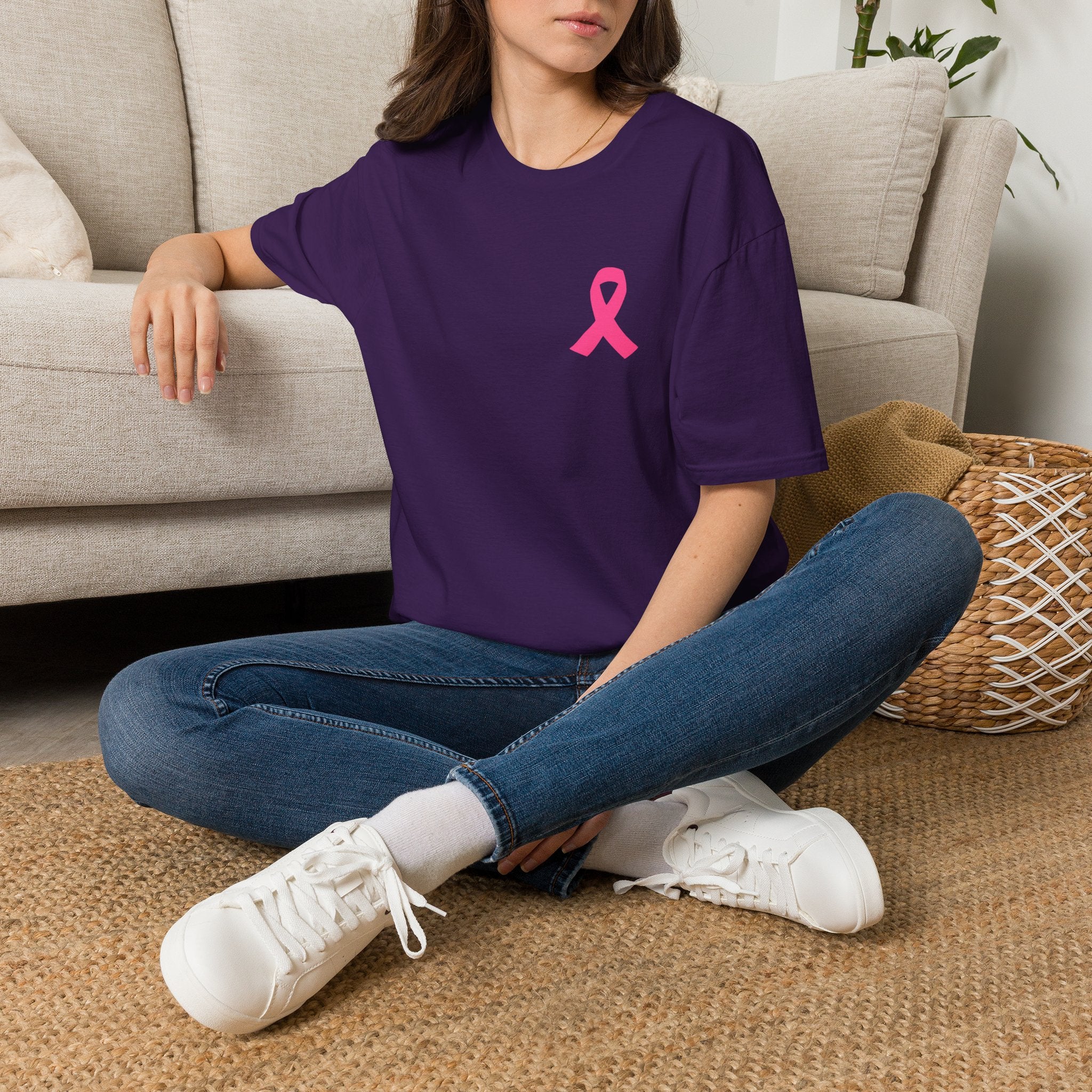 Breast Cancer Awareness Ribbon T-Shirt — Pink Ribbon Support Tee