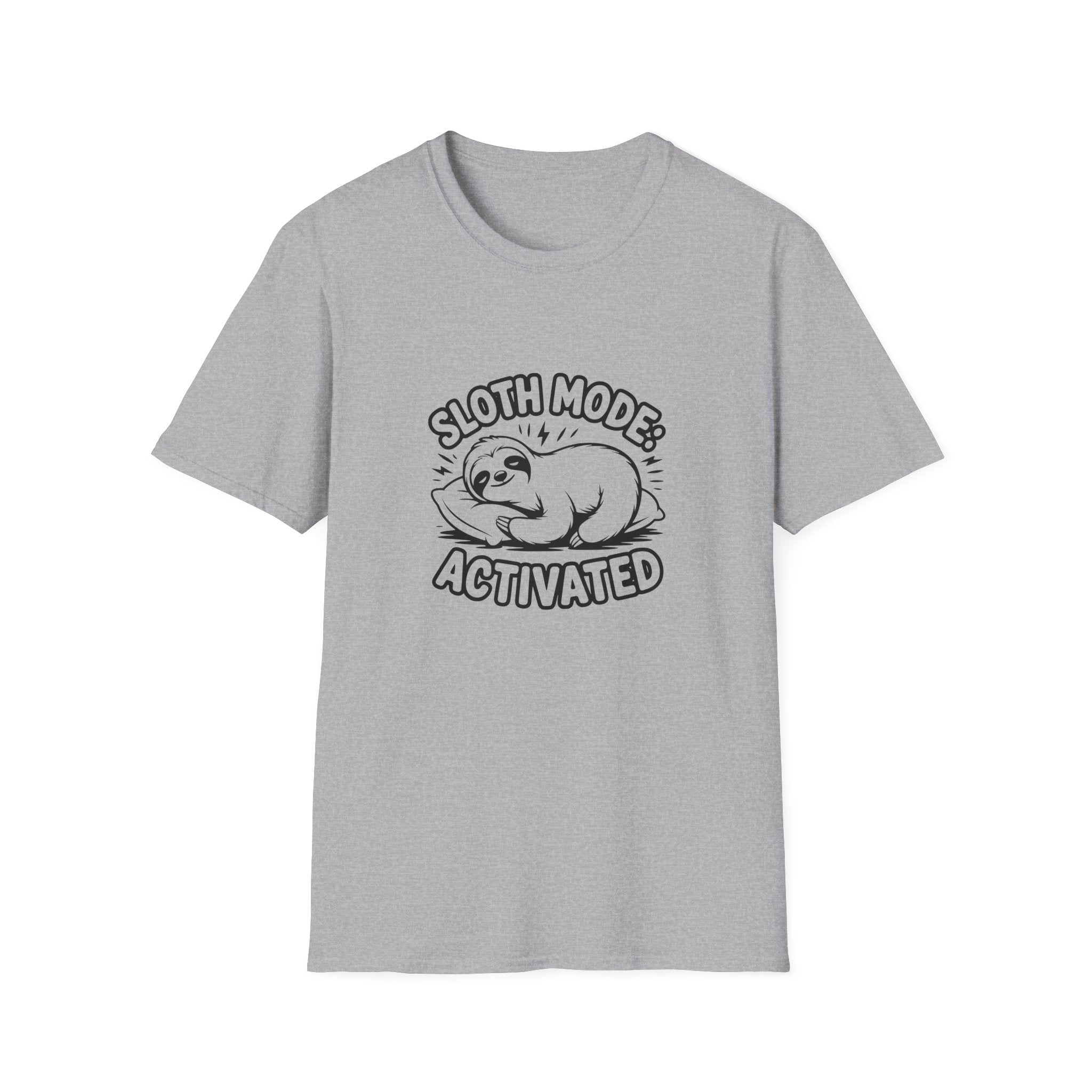 Sloth Mode Activated T-Shirt — Funny Lazy Gift for Her Cute Animal Graphic Tee