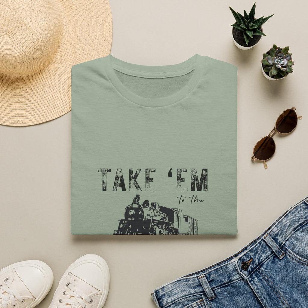 Take 'Em to the Train Station T-Shirt — Funny Sarcastic Gift Vintage Engine Graphic Tee