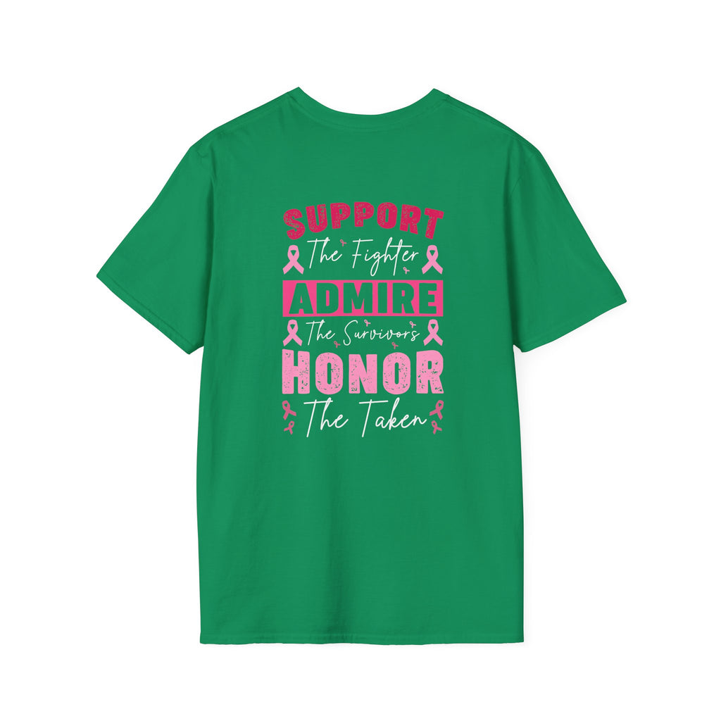 Breast Cancer Awareness Ribbon T-Shirt — Pink Ribbon Support Tee