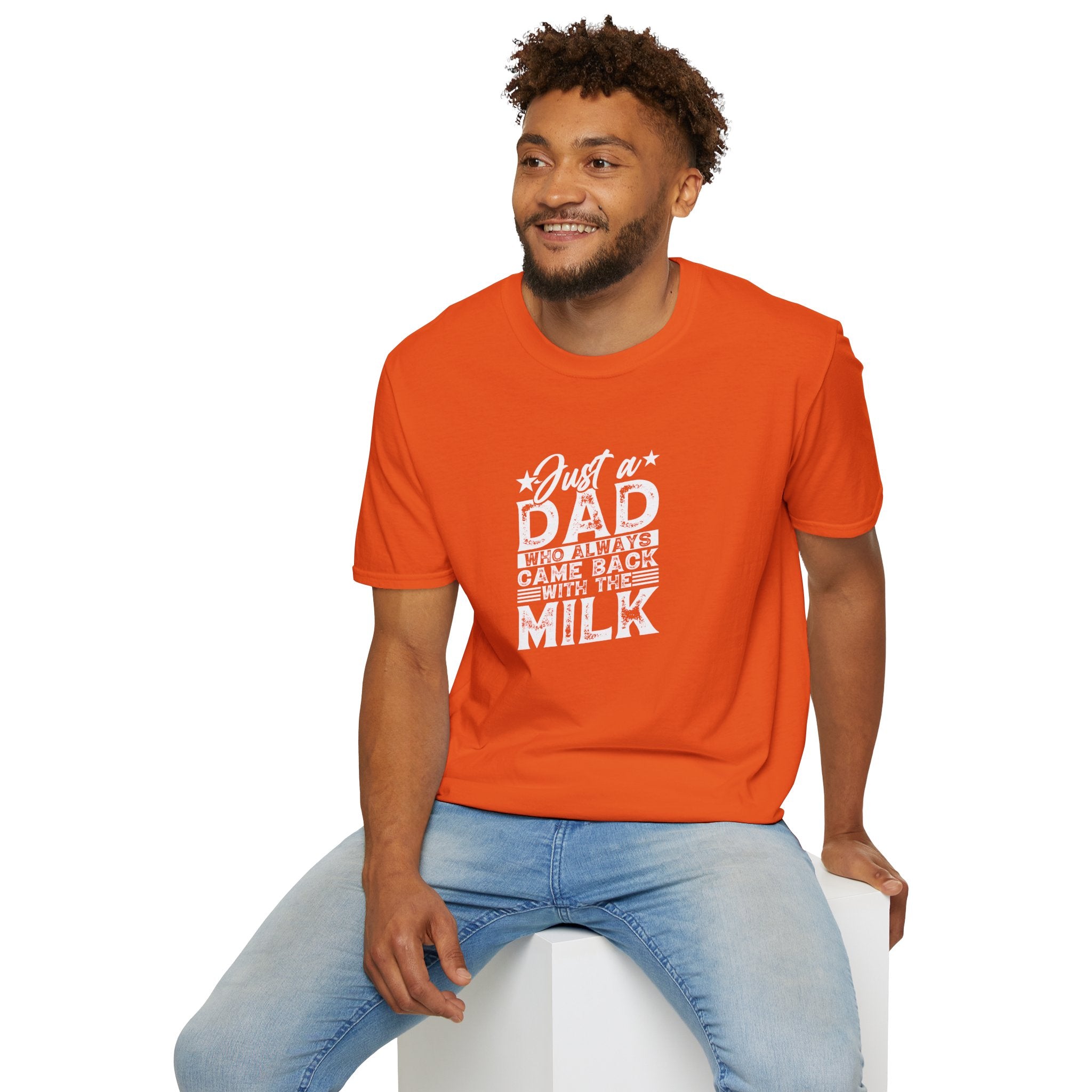 Just a Dad Who Always Came Back with the Milk T-Shirt — Funny Father's Day Gift