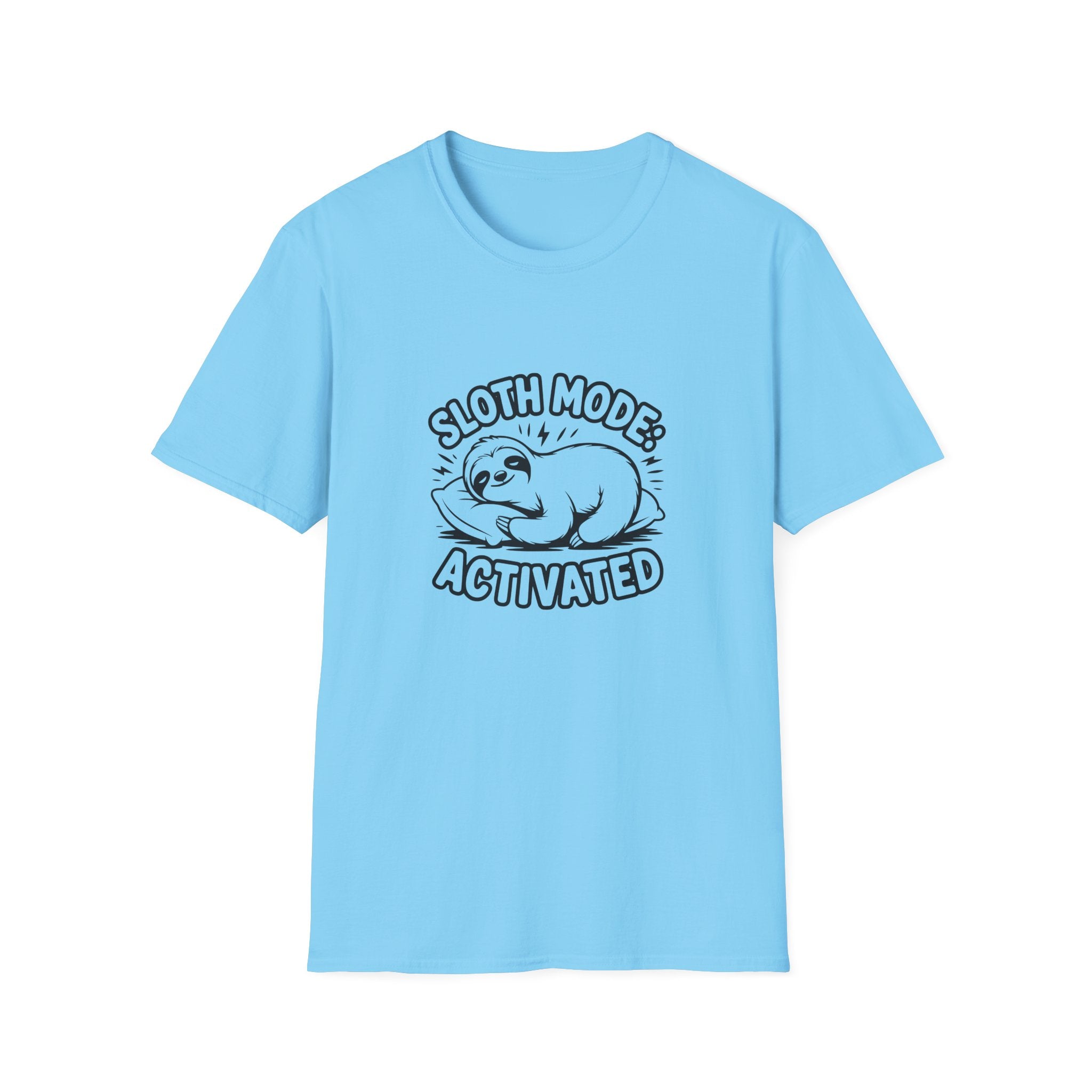 Sloth Mode Activated T-Shirt — Funny Lazy Gift for Her Cute Animal Graphic Tee