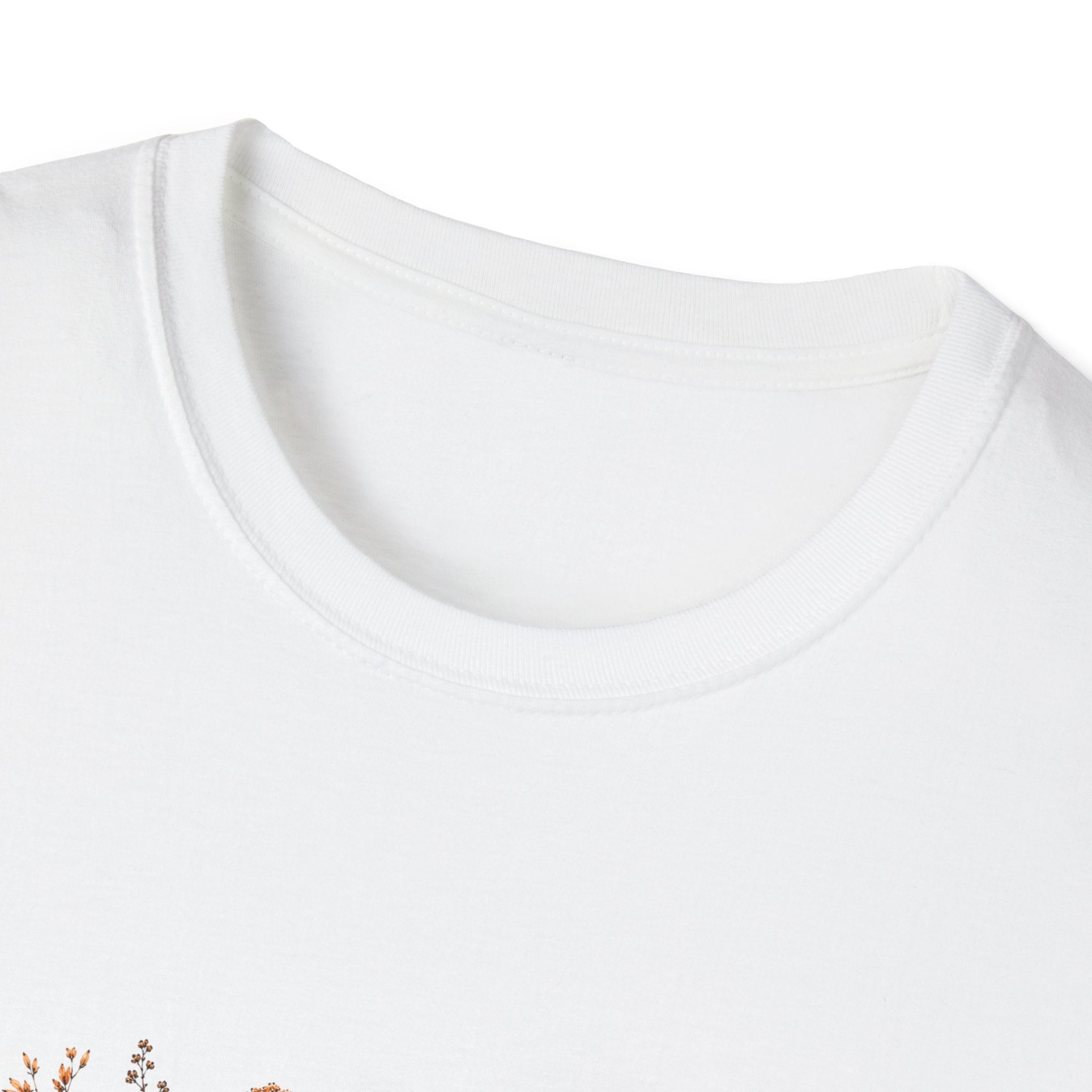 Halloween Witch Ghost & Cat T-Shirt — Cute Spooky Gift for Women Fall Floral Tee