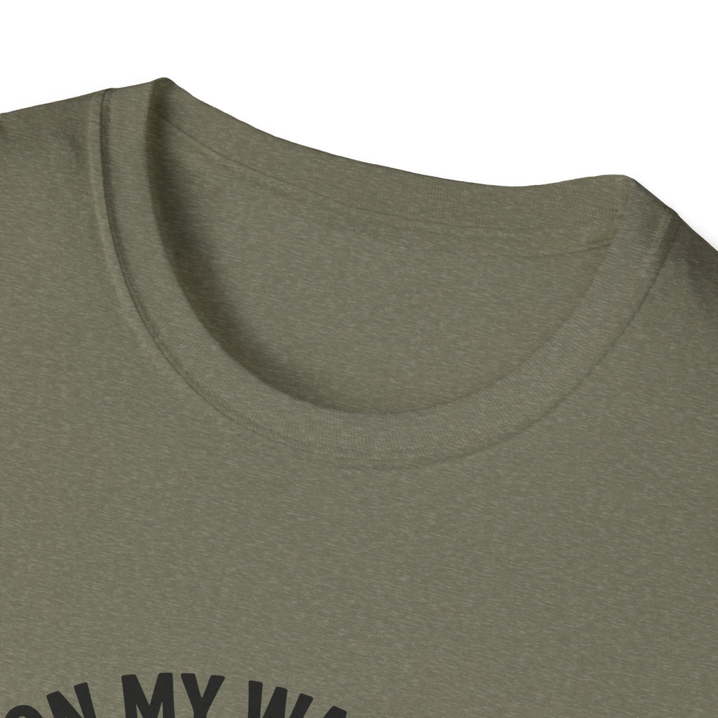 On My Way to Stir the Pot Skeleton T-Shirt — Funny Halloween Gift for Women