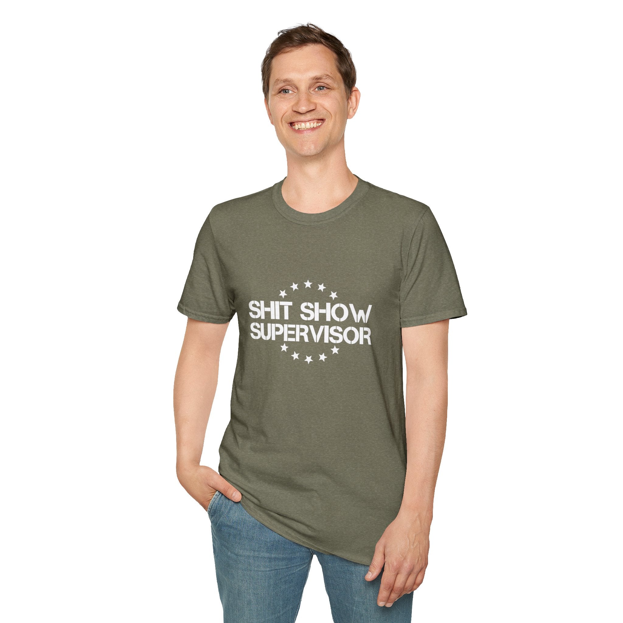 Shit Show Supervisor T-Shirt — Funny Sarcastic Gift for Her Work Humor Graphic Tee