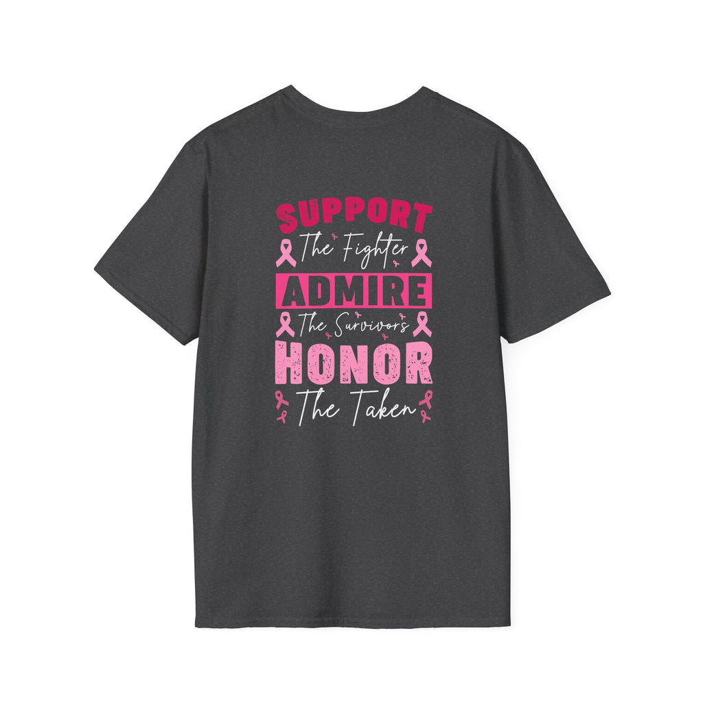 Breast Cancer Awareness Ribbon T-Shirt — Pink Ribbon Support Tee
