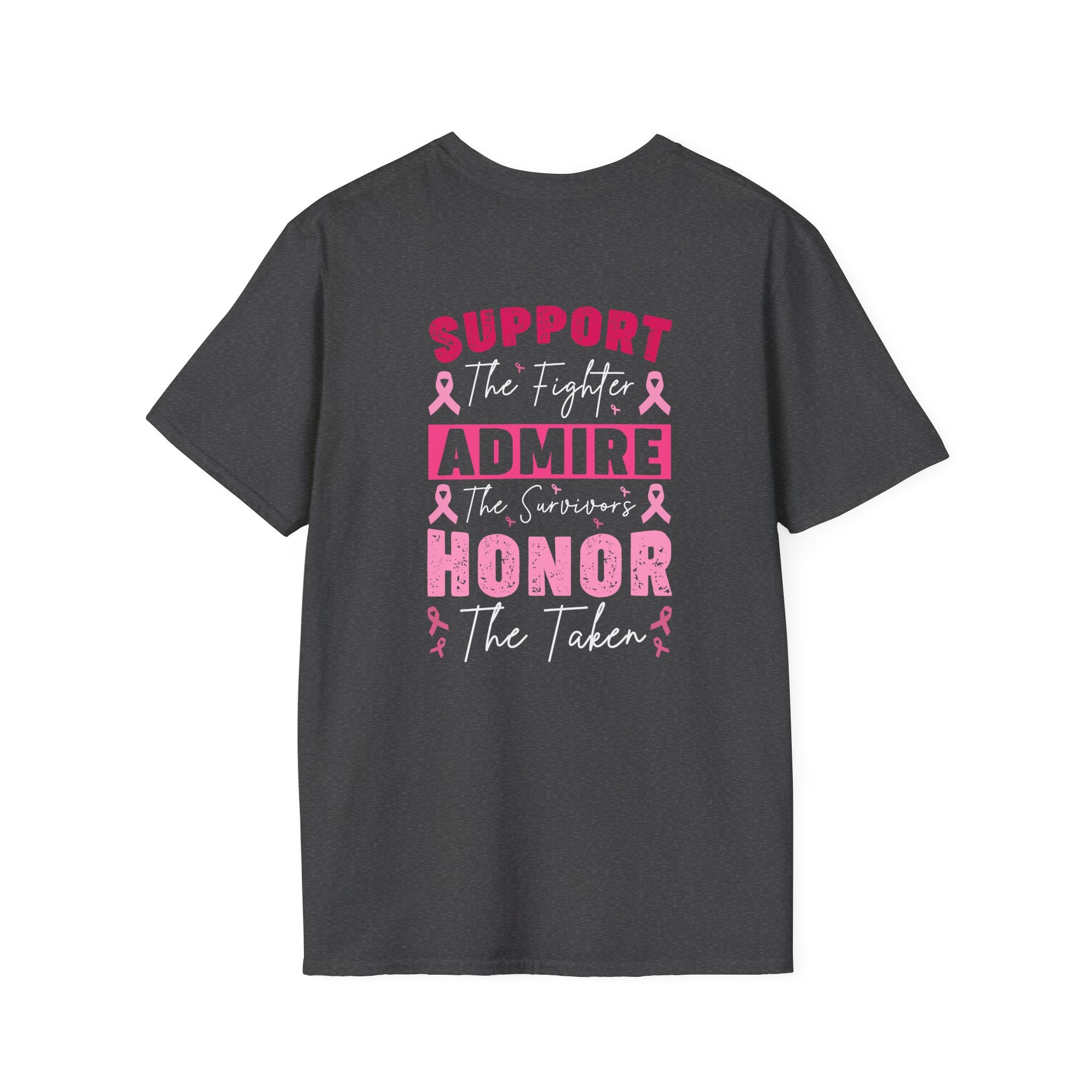 Breast Cancer Awareness Ribbon T-Shirt — Pink Ribbon Support Tee