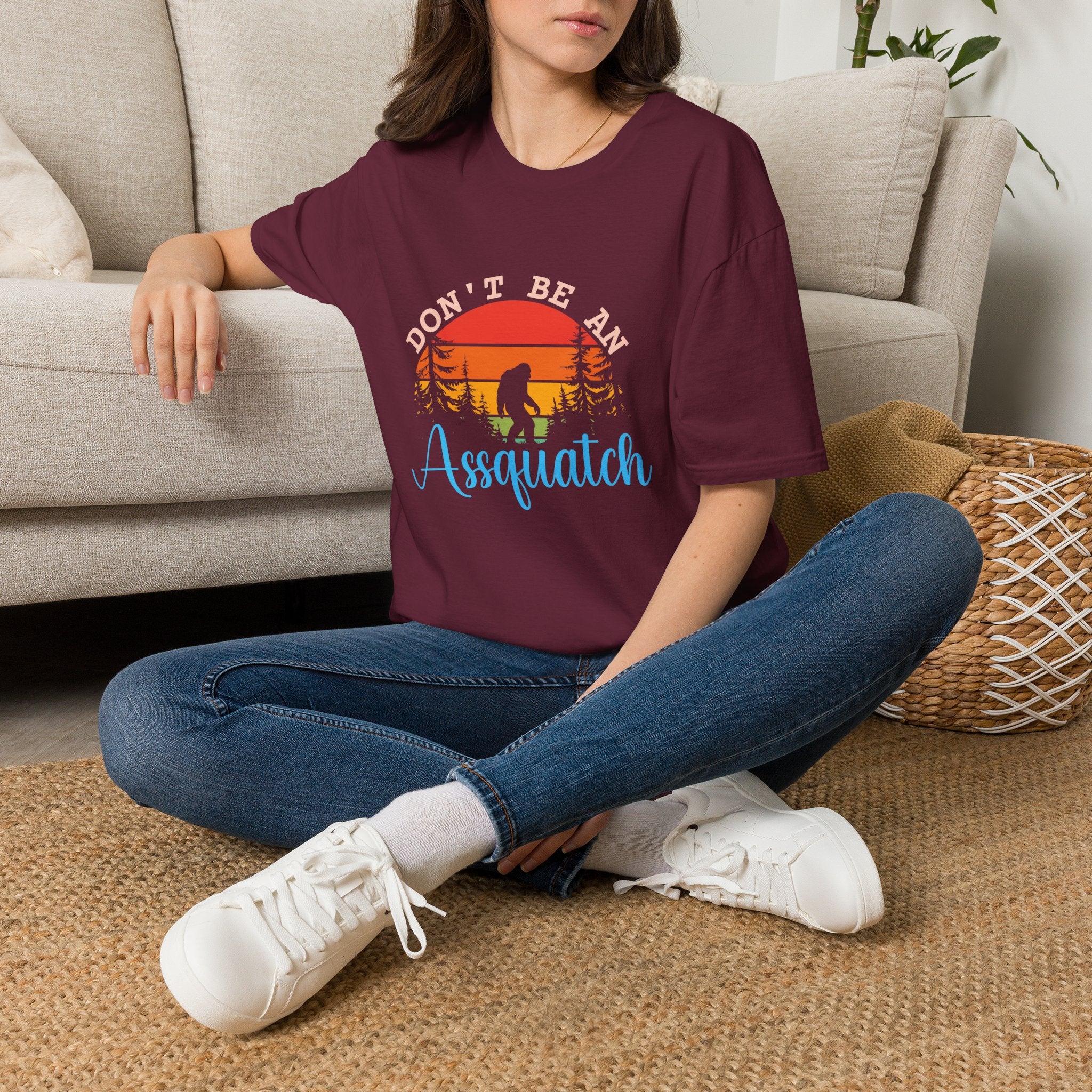 Don't Be An Assquatch T-Shirt — Funny Bigfoot Gift Sasquatch Sunset Graphic Tee
