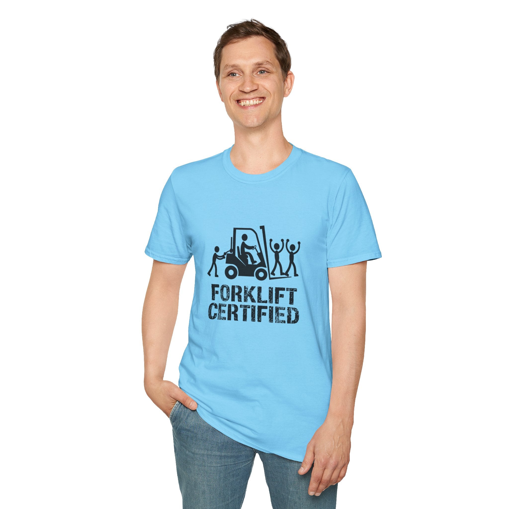 Forklift Certified T-Shirt — Funny Industrial Workplace Tee for Forklift Operators