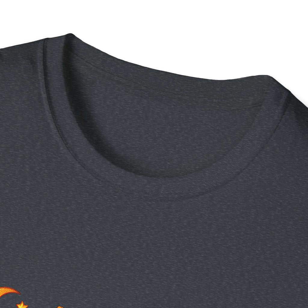 Cute Halloween Cow T-Shirt — Funny Gift for Her Candy Pumpkins & Kitty Costume Tee