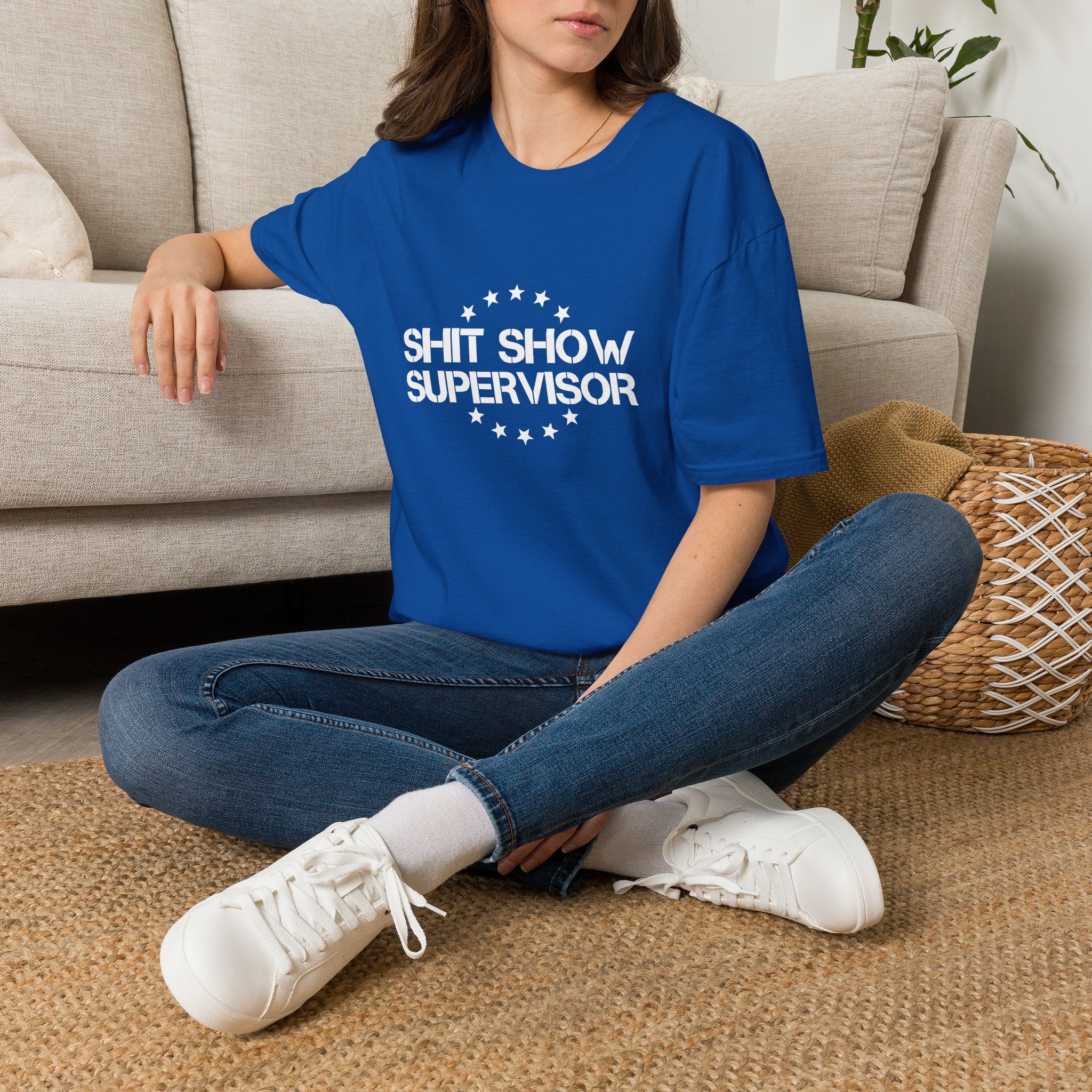 Shit Show Supervisor T-Shirt — Funny Sarcastic Gift for Her Work Humor Graphic Tee