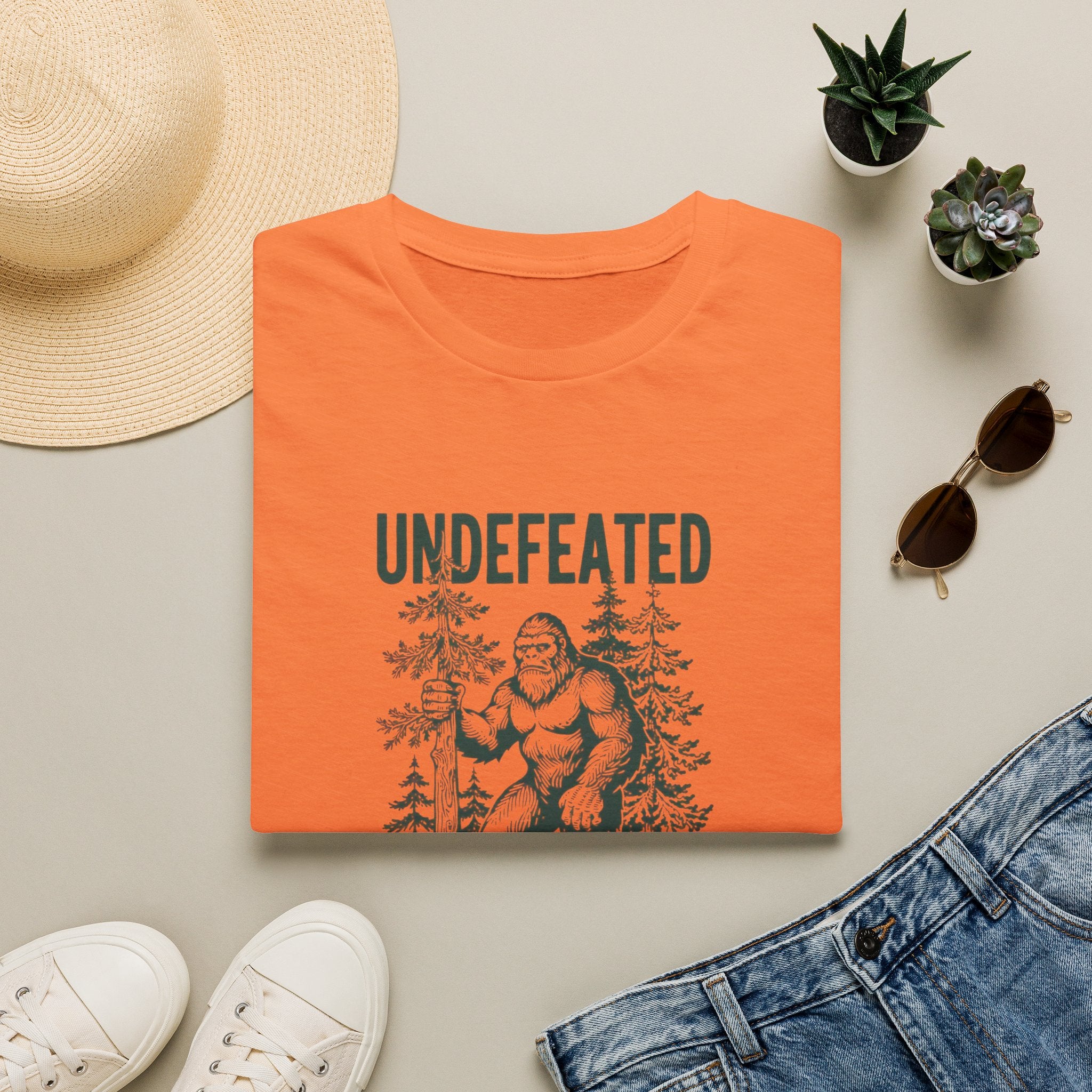 Undefeated Bigfoot T-Shirt — 'Hide and Seek Champion' Graphic Tee