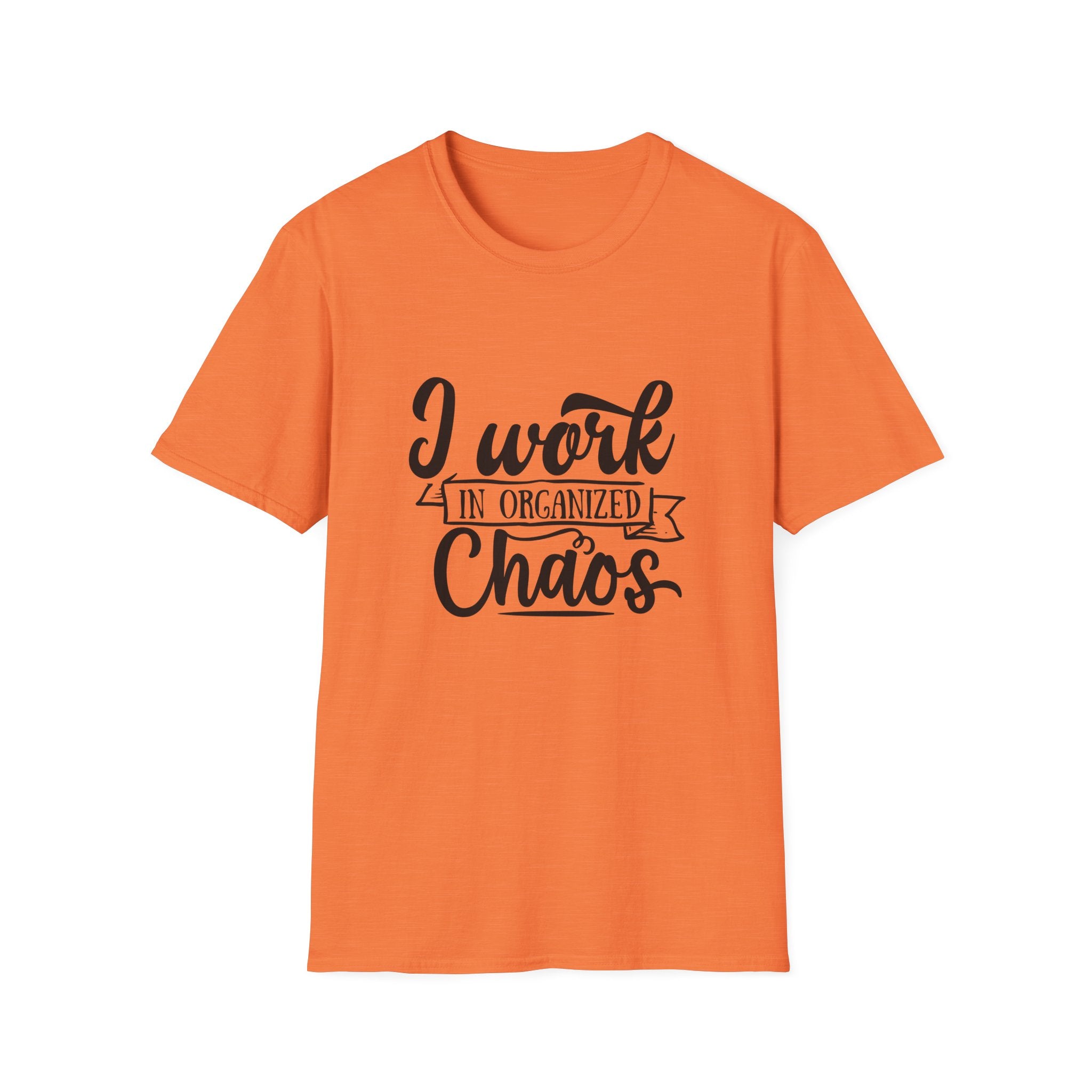 I Work in Organized Chaos T-Shirt — Funny Teacher & Mom Gift Sarcastic Graphic Tee