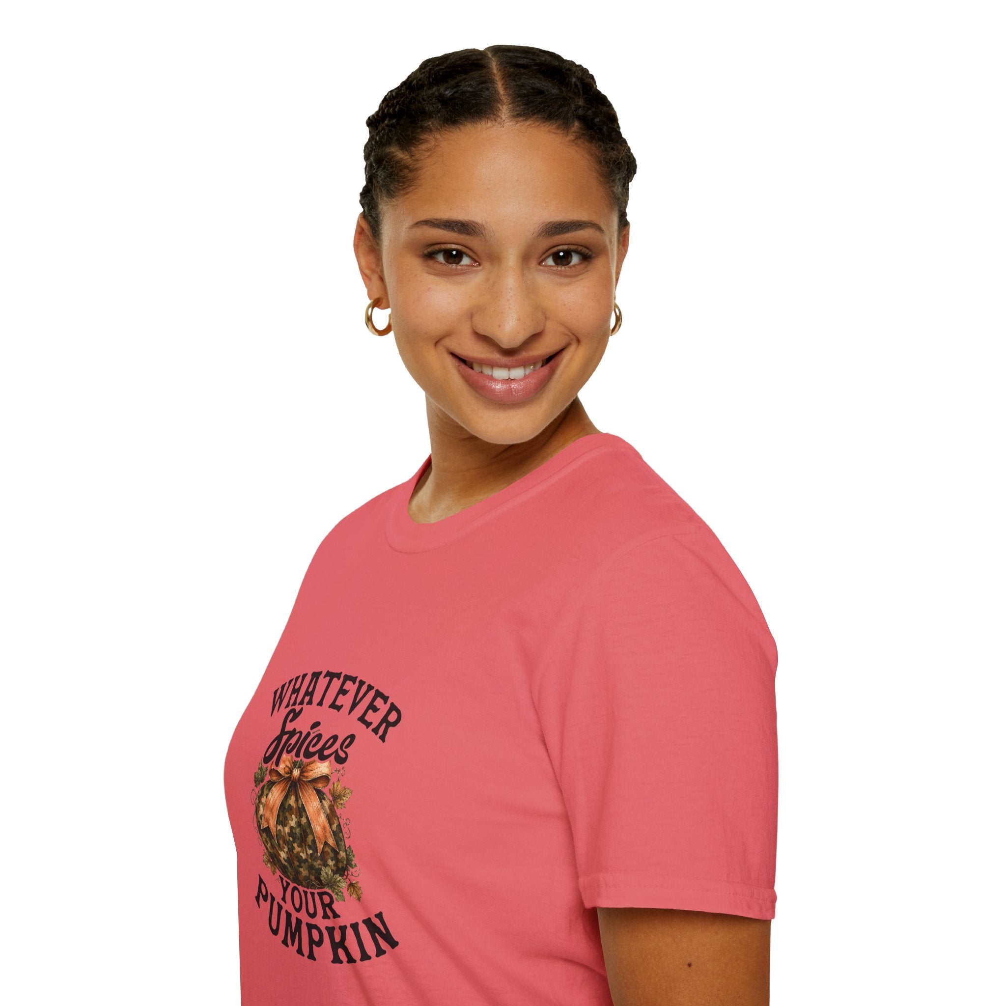 Whatever Spices Your Pumpkin T-Shirt — Funny Fall Gift for Women Pumpkin Spice Tee