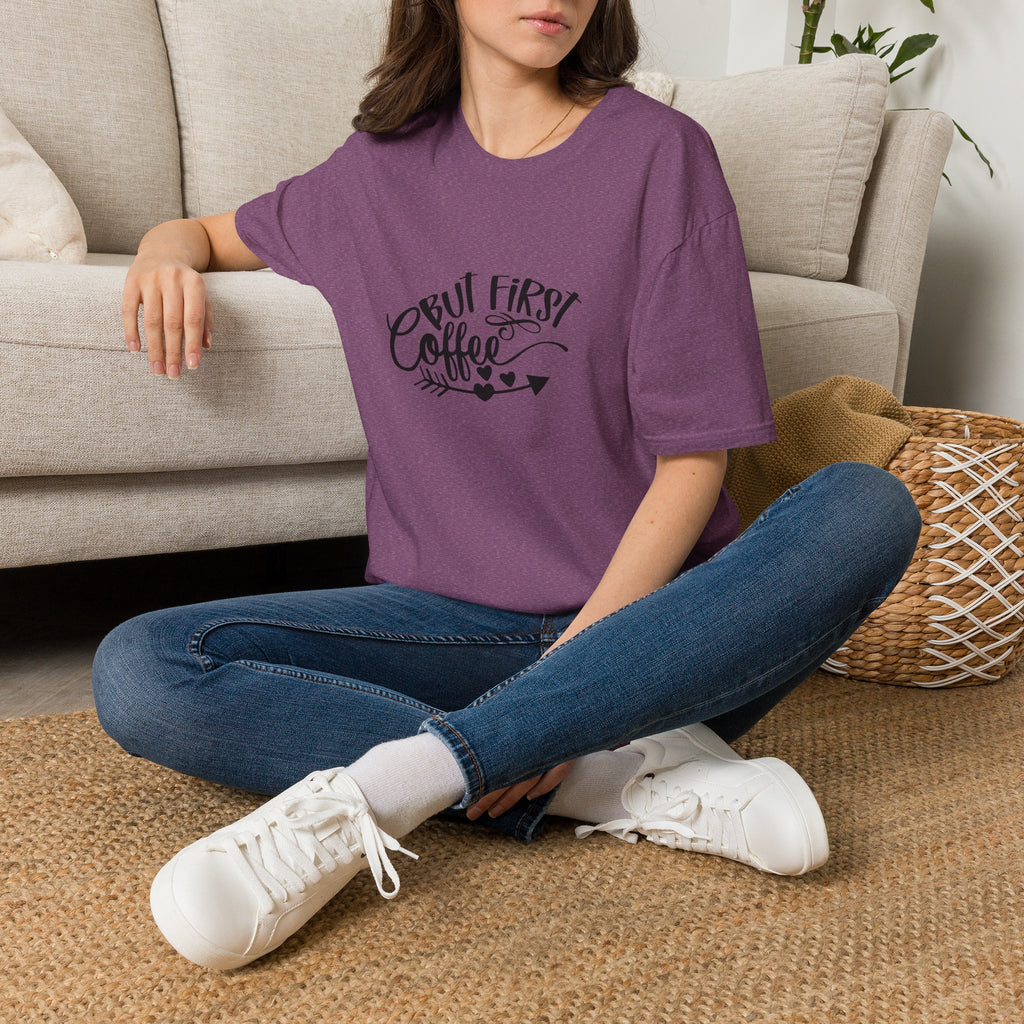 But First Coffee T-Shirt — Funny Gift for Coffee Lovers Women's Graphic Tee