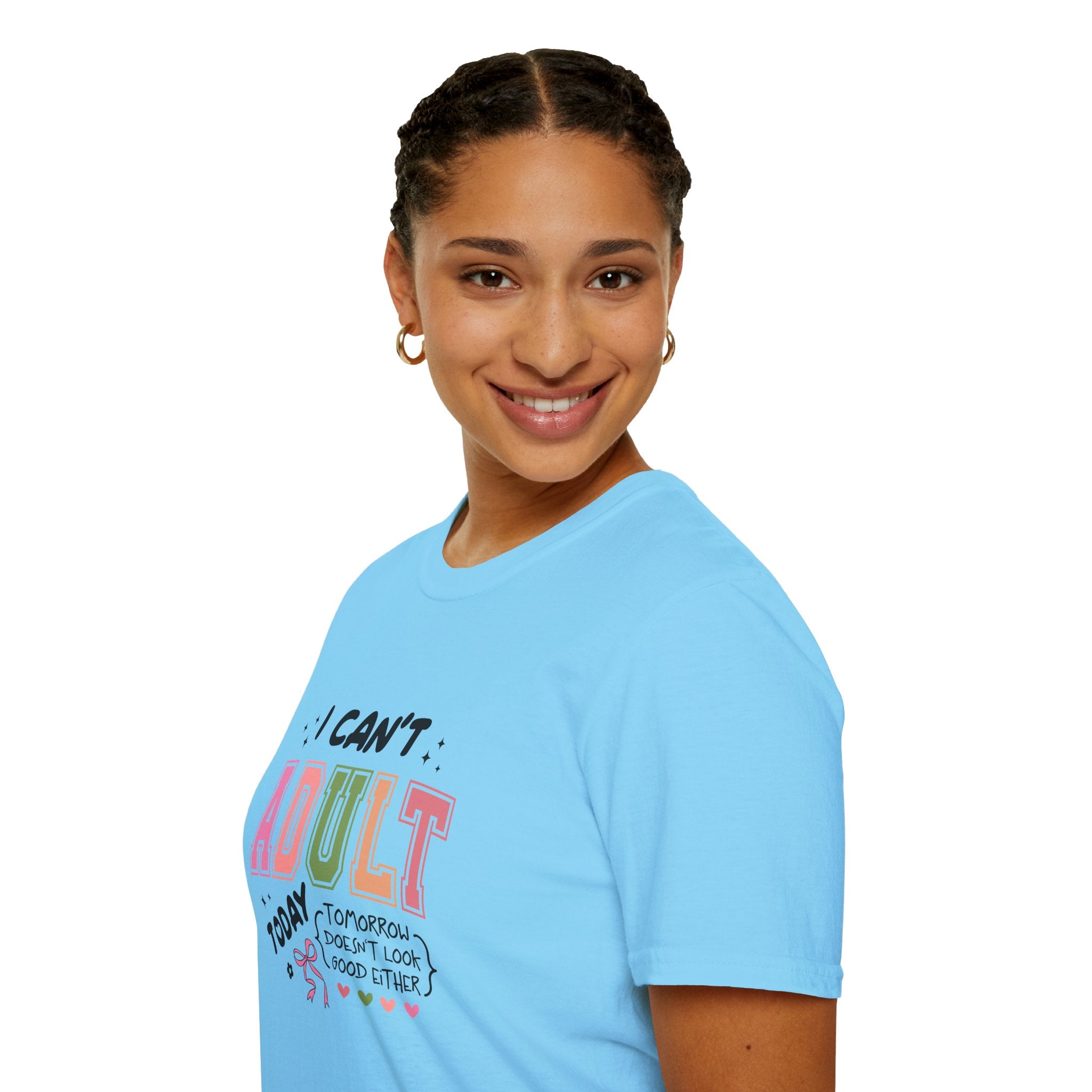 I Can't Adult T-Shirt — Funny Gift for Her Sarcastic Overworked Women's Graphic Tee