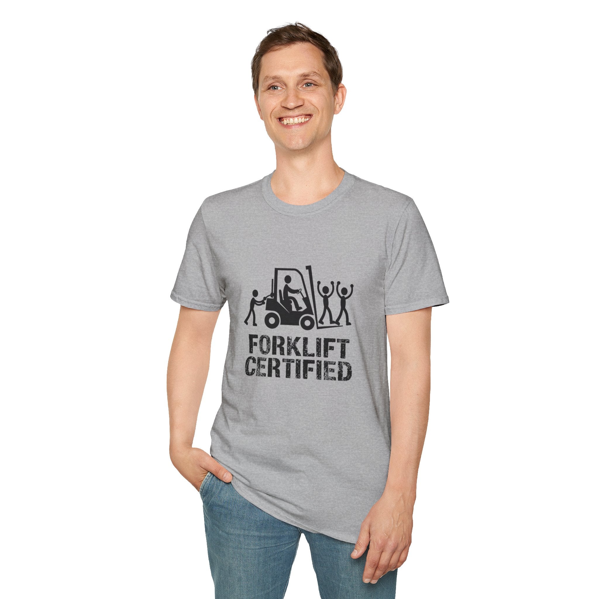 Forklift Certified T-Shirt — Funny Industrial Workplace Tee for Forklift Operators