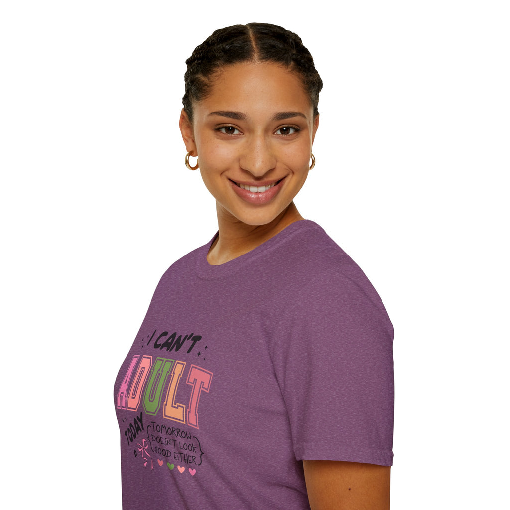 I Can't Adult T-Shirt — Funny Gift for Her Sarcastic Overworked Women's Graphic Tee