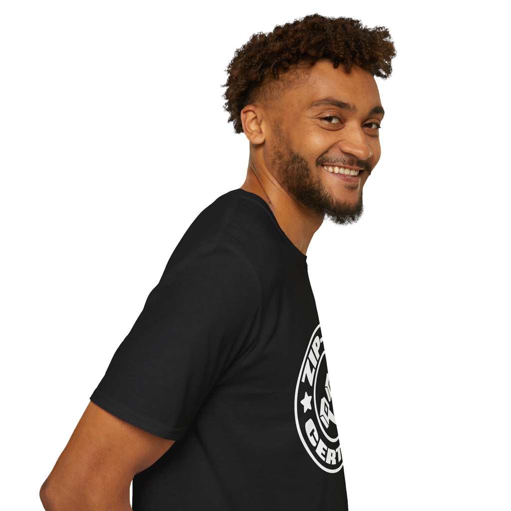 Zip-Tie Certified T-Shirt — Funny Handyman Gift for Him Bold Graphic Tee