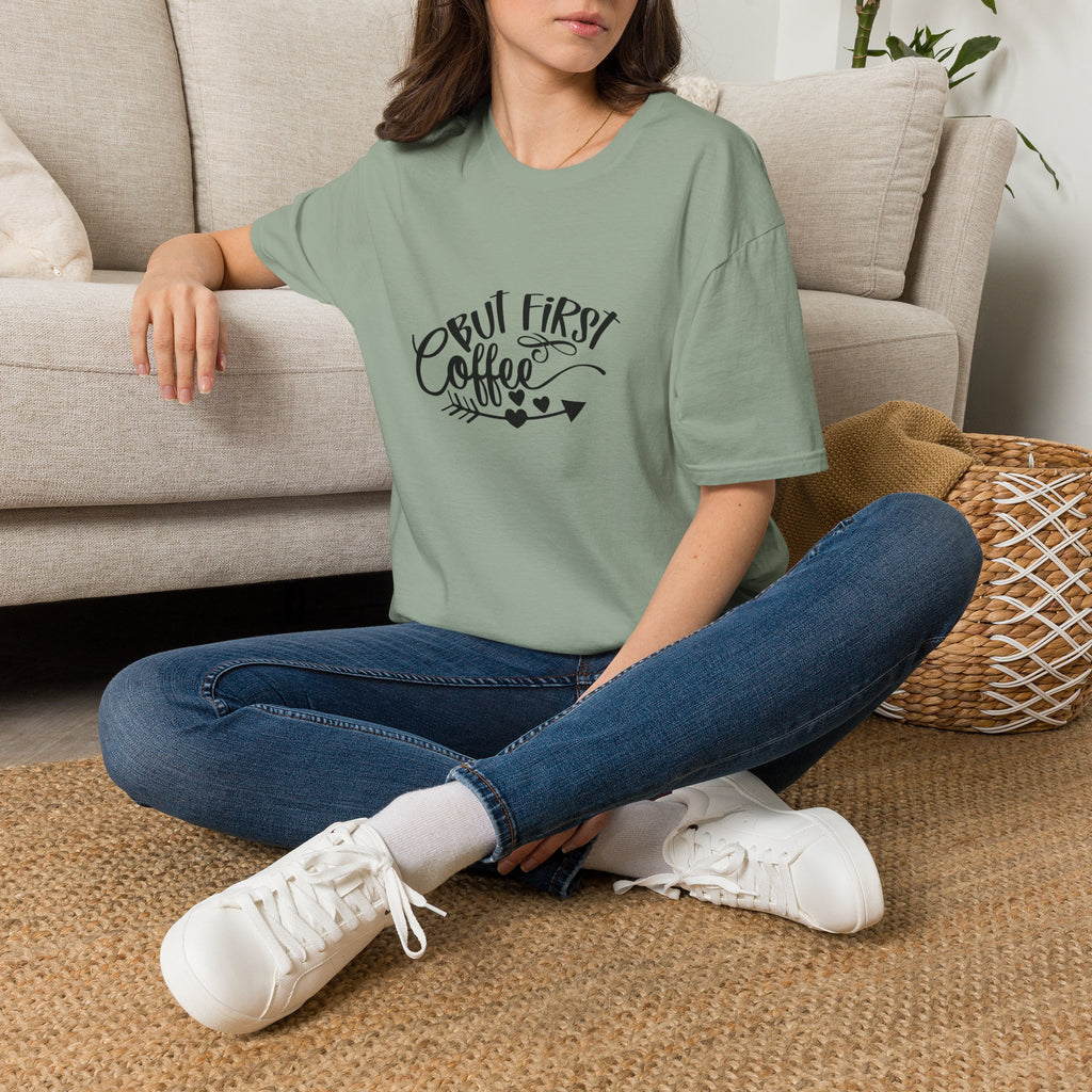 But First Coffee T-Shirt — Funny Gift for Coffee Lovers Women's Graphic Tee