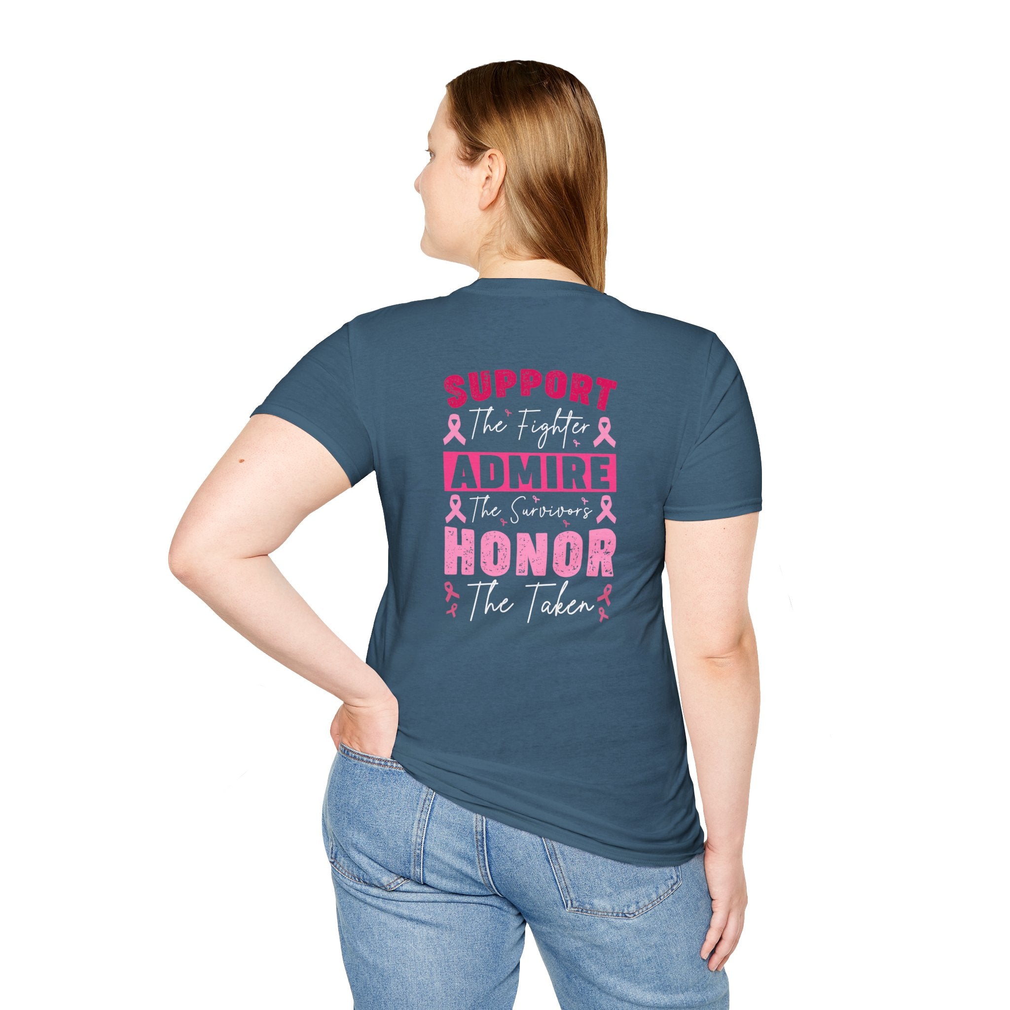 Breast Cancer Awareness Ribbon T-Shirt — Pink Ribbon Support Tee