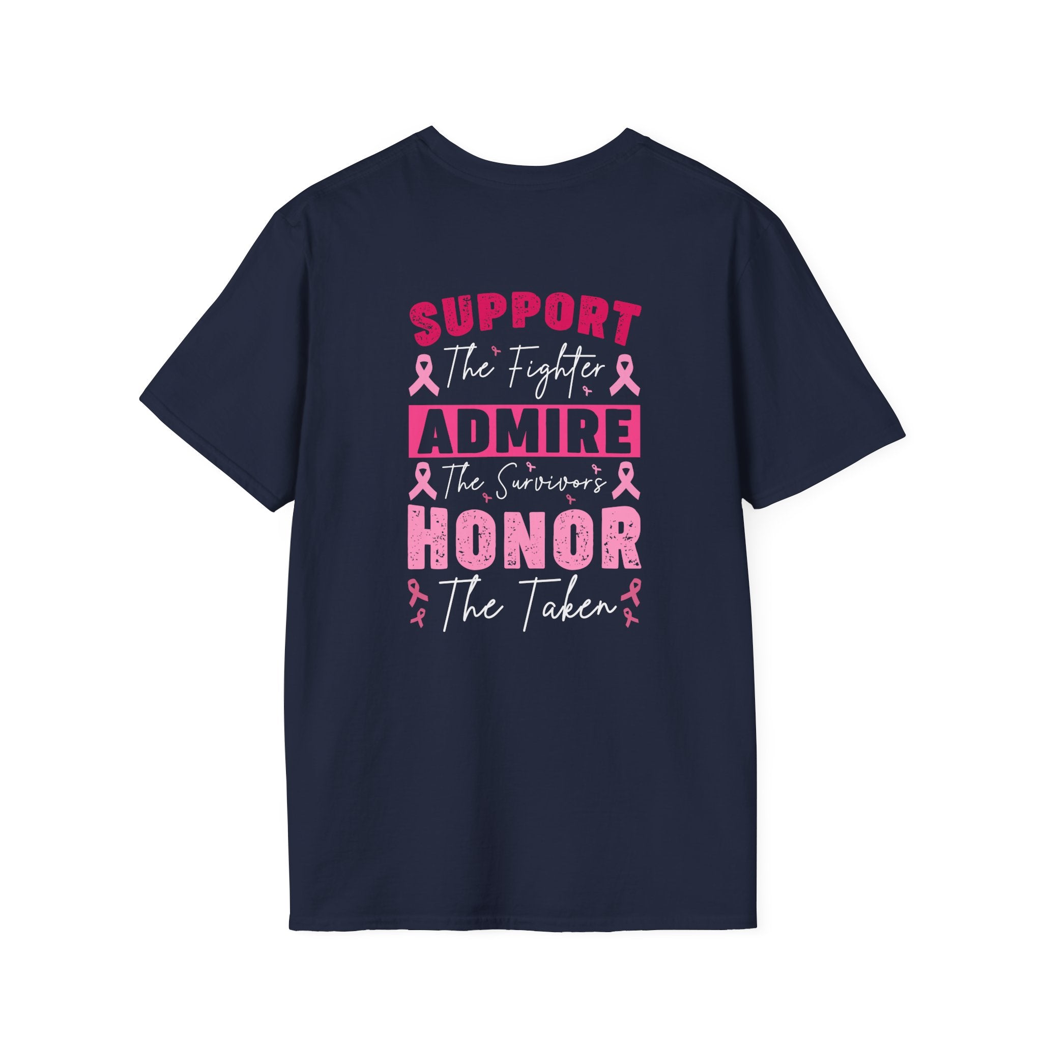 Breast Cancer Awareness Ribbon T-Shirt — Pink Ribbon Support Tee
