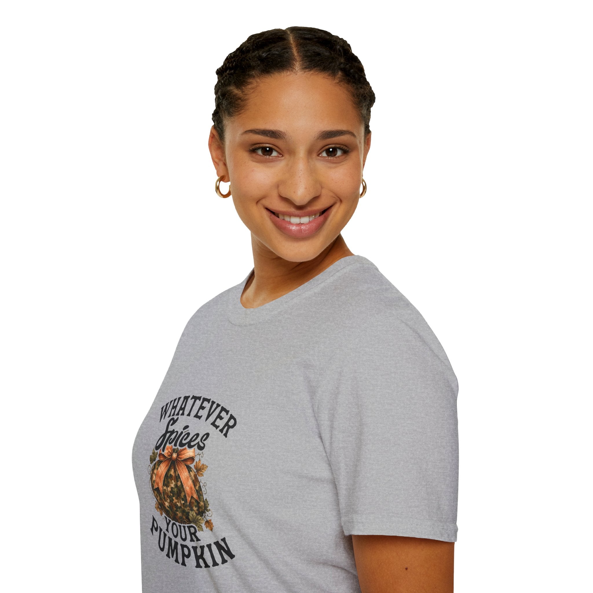 Whatever Spices Your Pumpkin T-Shirt — Funny Fall Gift for Women Pumpkin Spice Tee