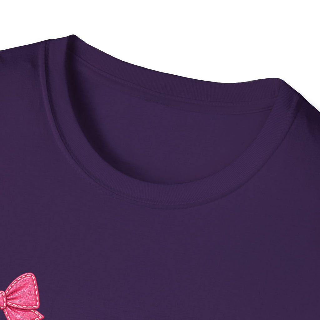 Floral Leopard TEACH T-Shirt — Cute Back-to-School Gift for Teachers Pink Bow Tee