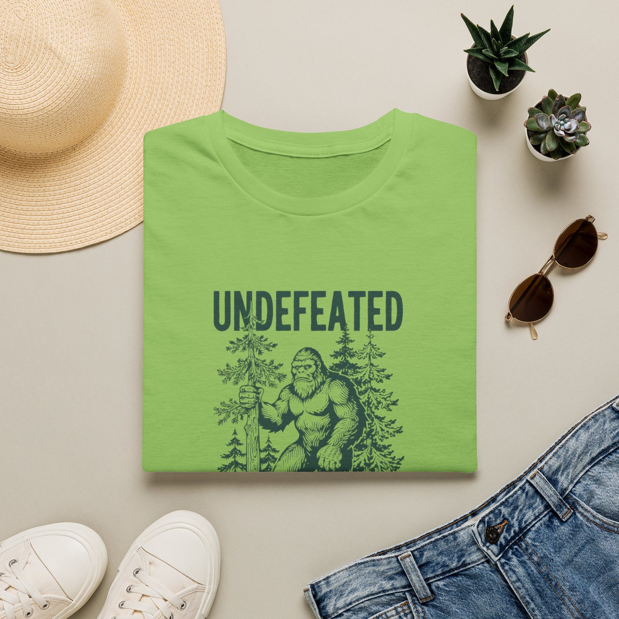 Undefeated Bigfoot T-Shirt — 'Hide and Seek Champion' Graphic Tee